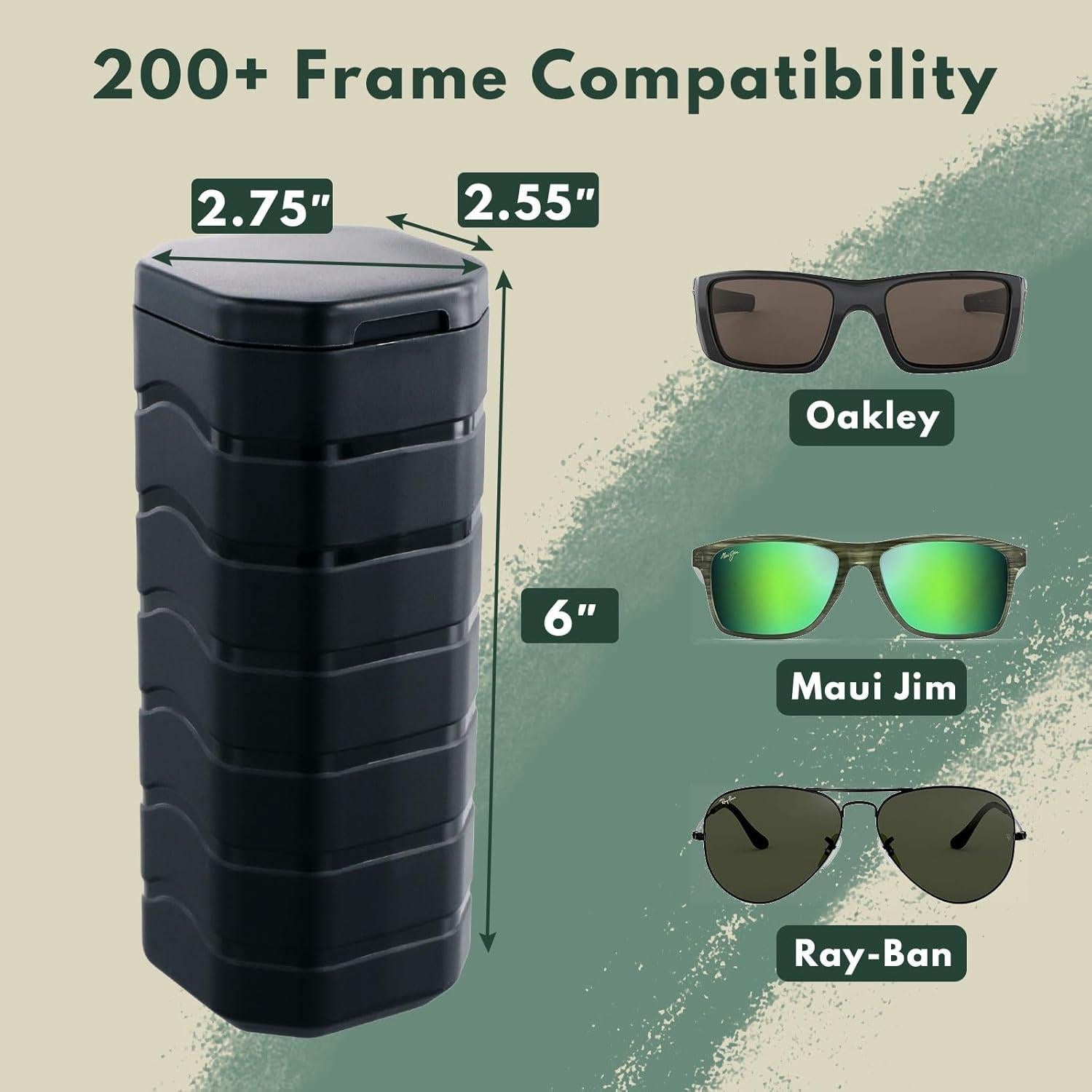 Estuche Duro Táctico para Gafas de Sol - Resistente al Agua