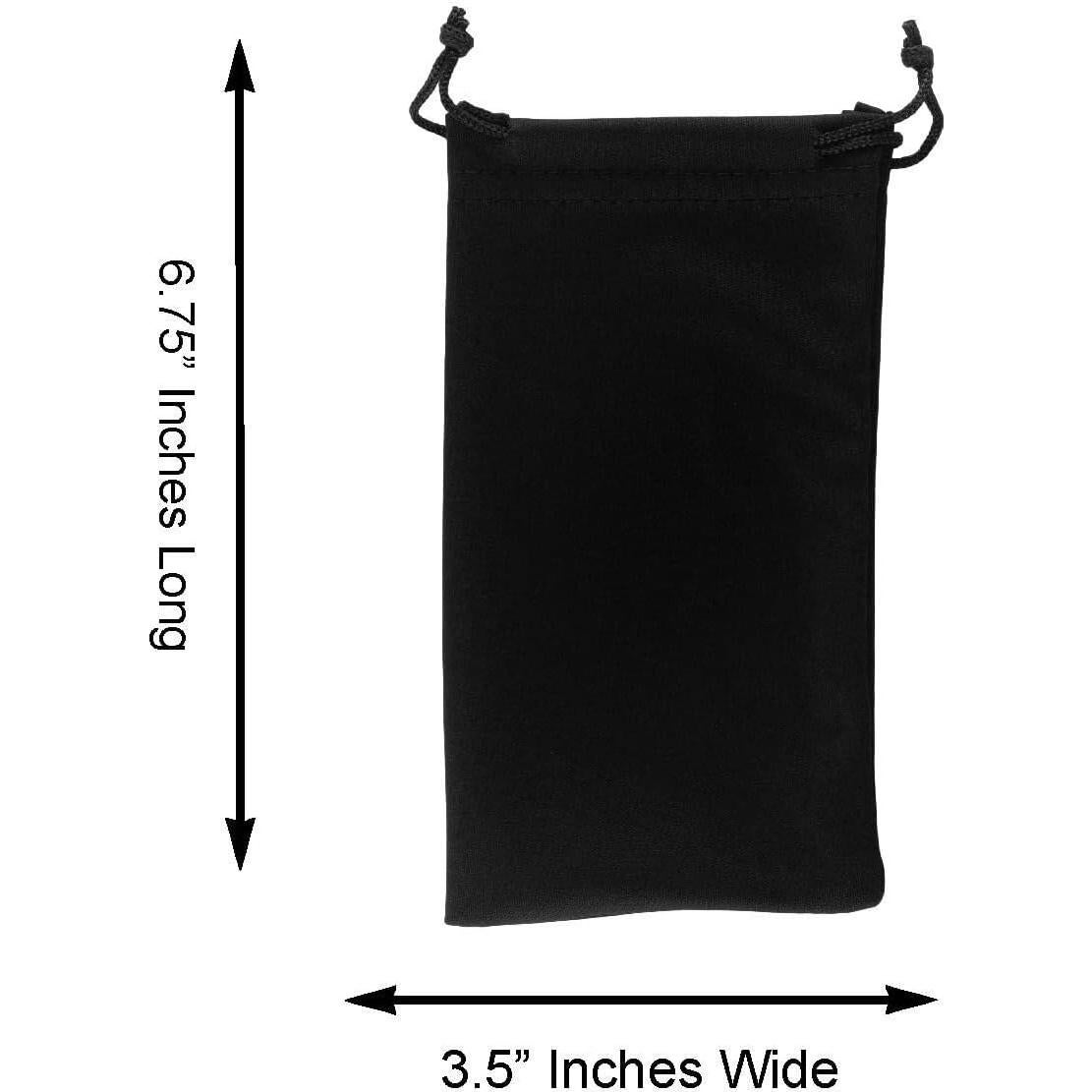 Bolsa de Microfibra Negra Super Z Outlet - Paquete de 12