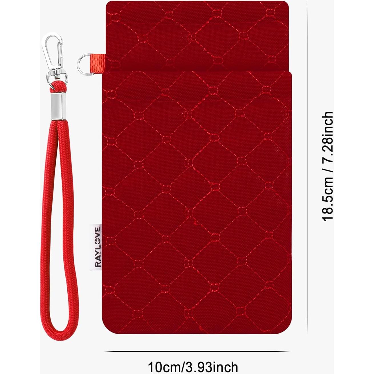 Estuche Doble para Gafas WAWOHERRNS Rojo - Viaje Suave 2 Pares