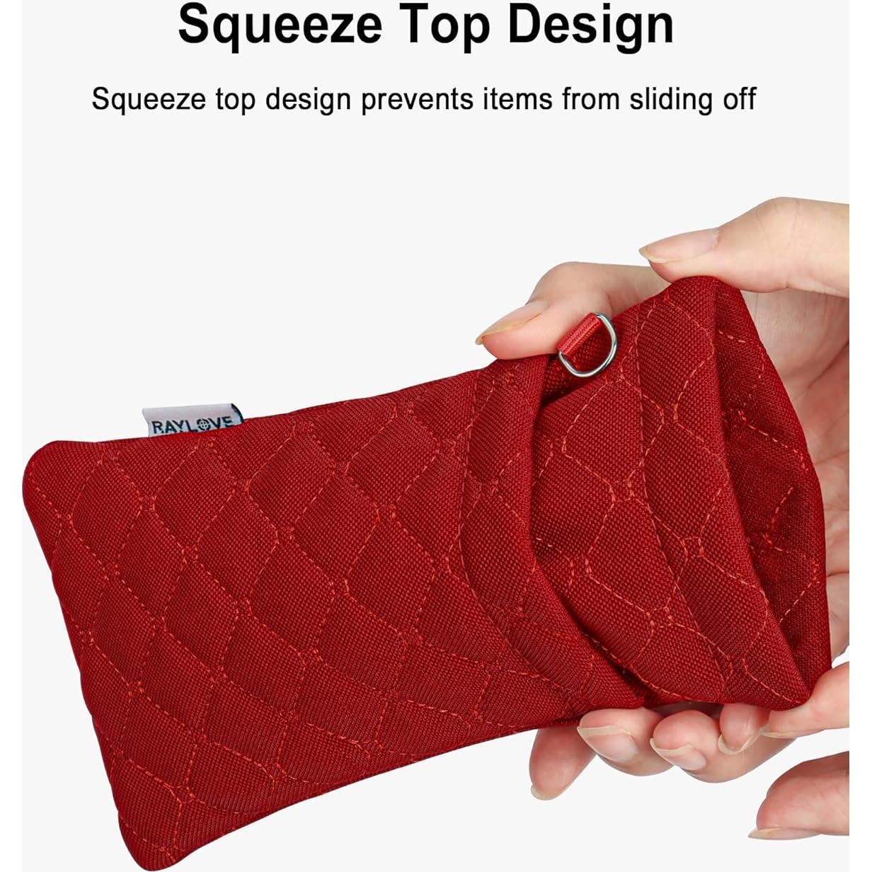 Estuche Doble para Gafas WAWOHERRNS Rojo - Viaje Suave 2 Pares