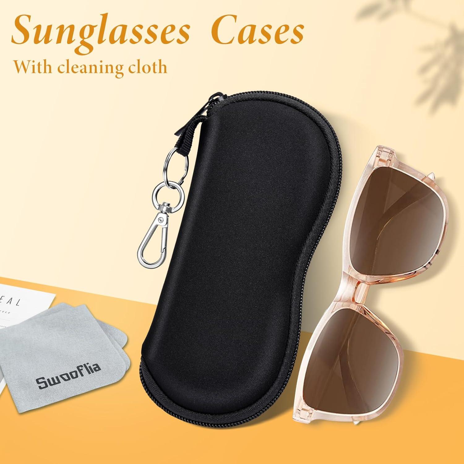 Funda de Gafas Swooflia Neopreno 17.78x8.13cm con Clip