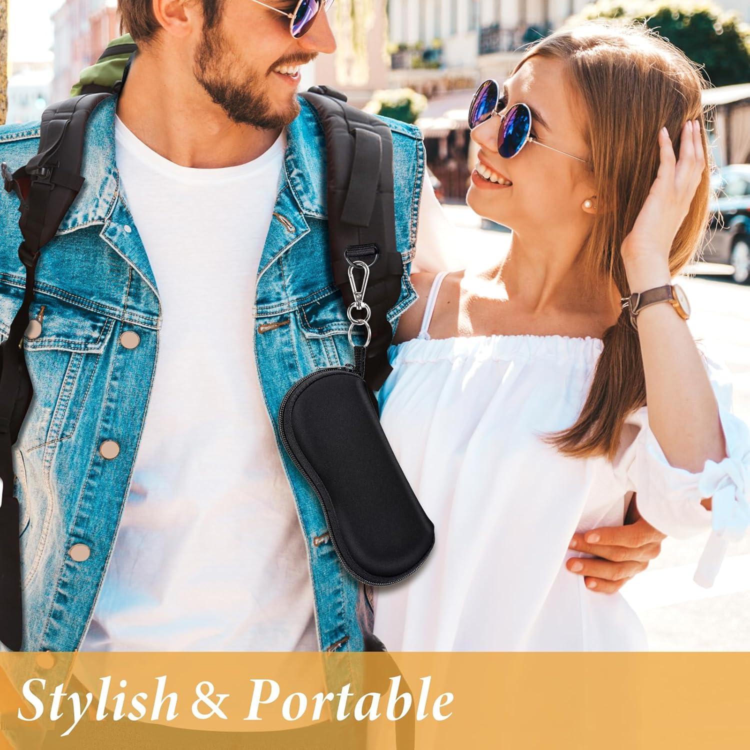 Funda de Gafas Swooflia Neopreno 17.78x8.13cm con Clip