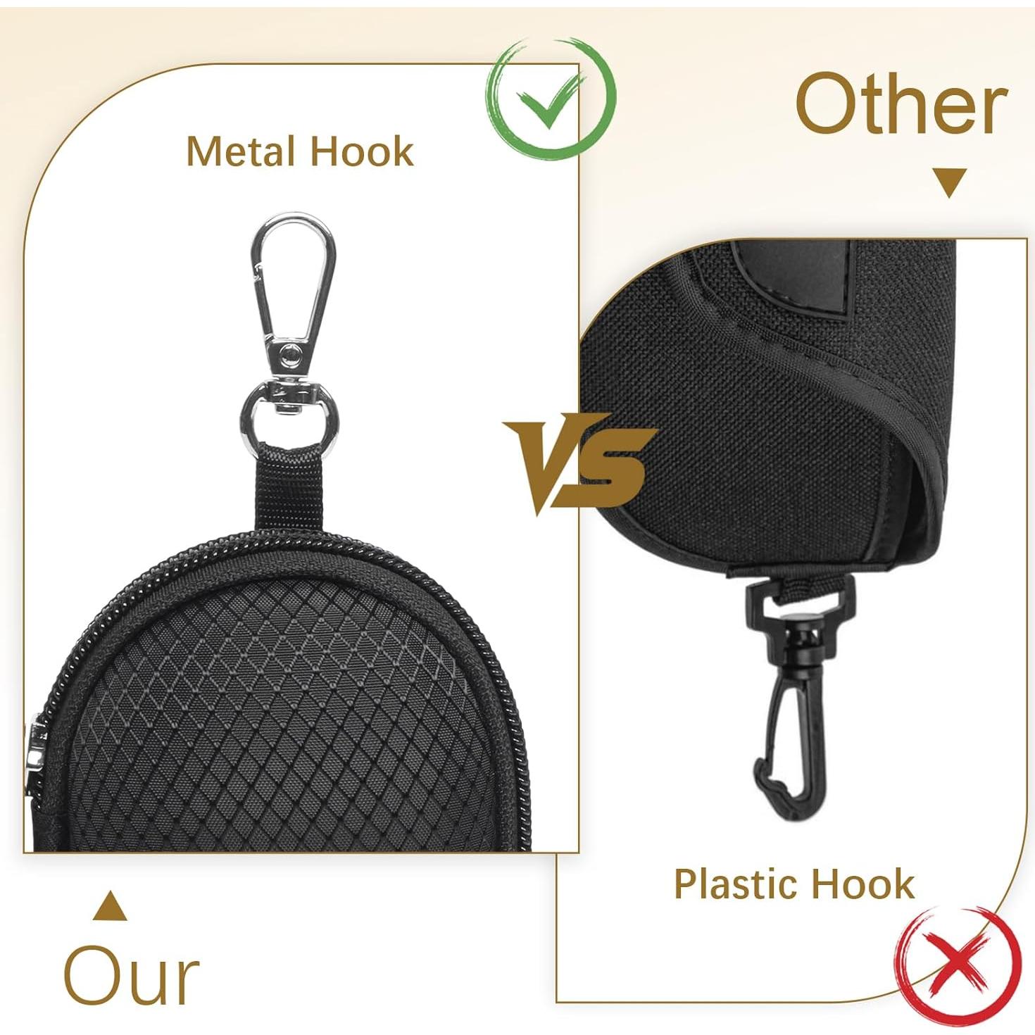 Estuche para Gafas Bukere EVA Negro con Clip y Cremallera