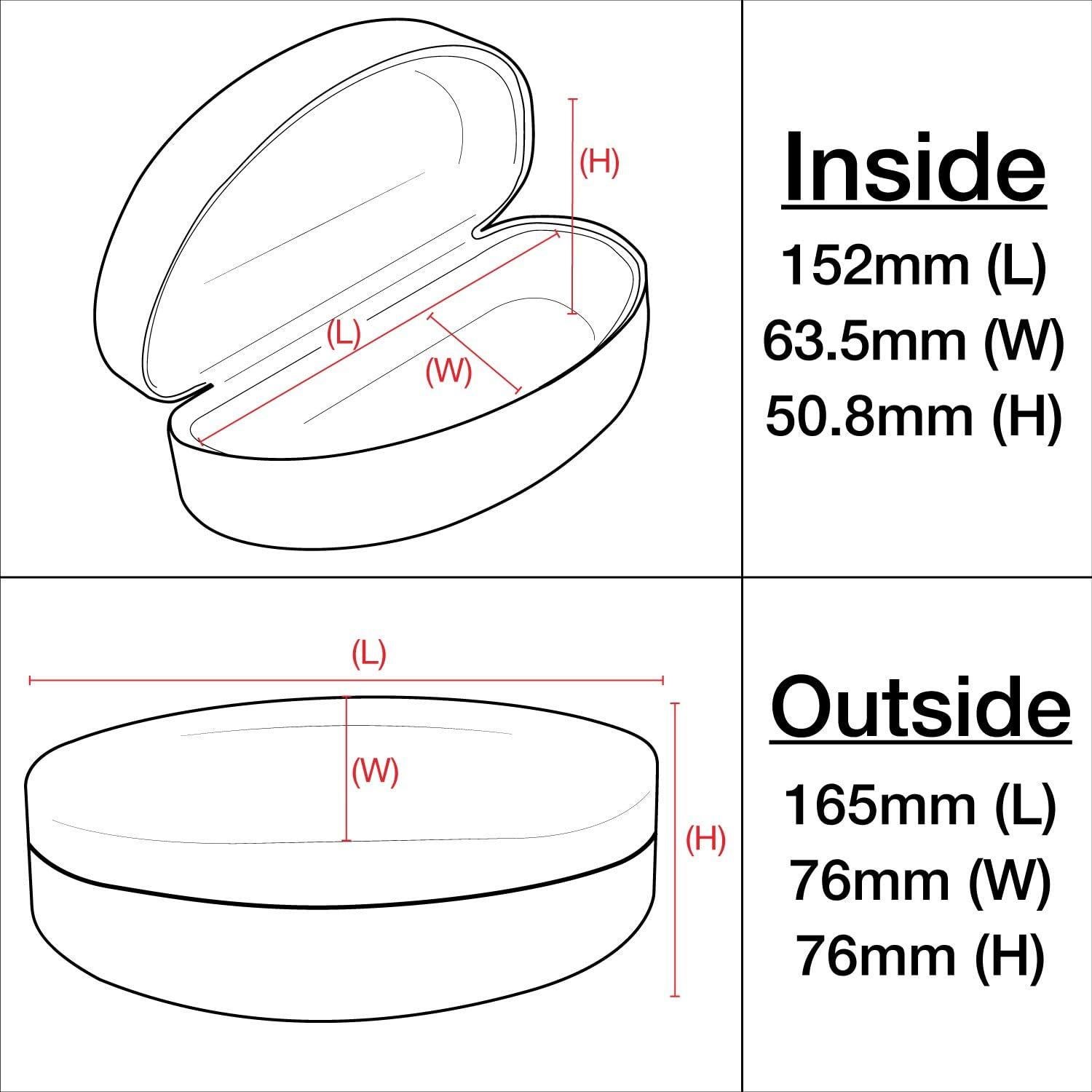 Estuche Duro para Gafas ALTEC VISION Extra Grande Azul Marino