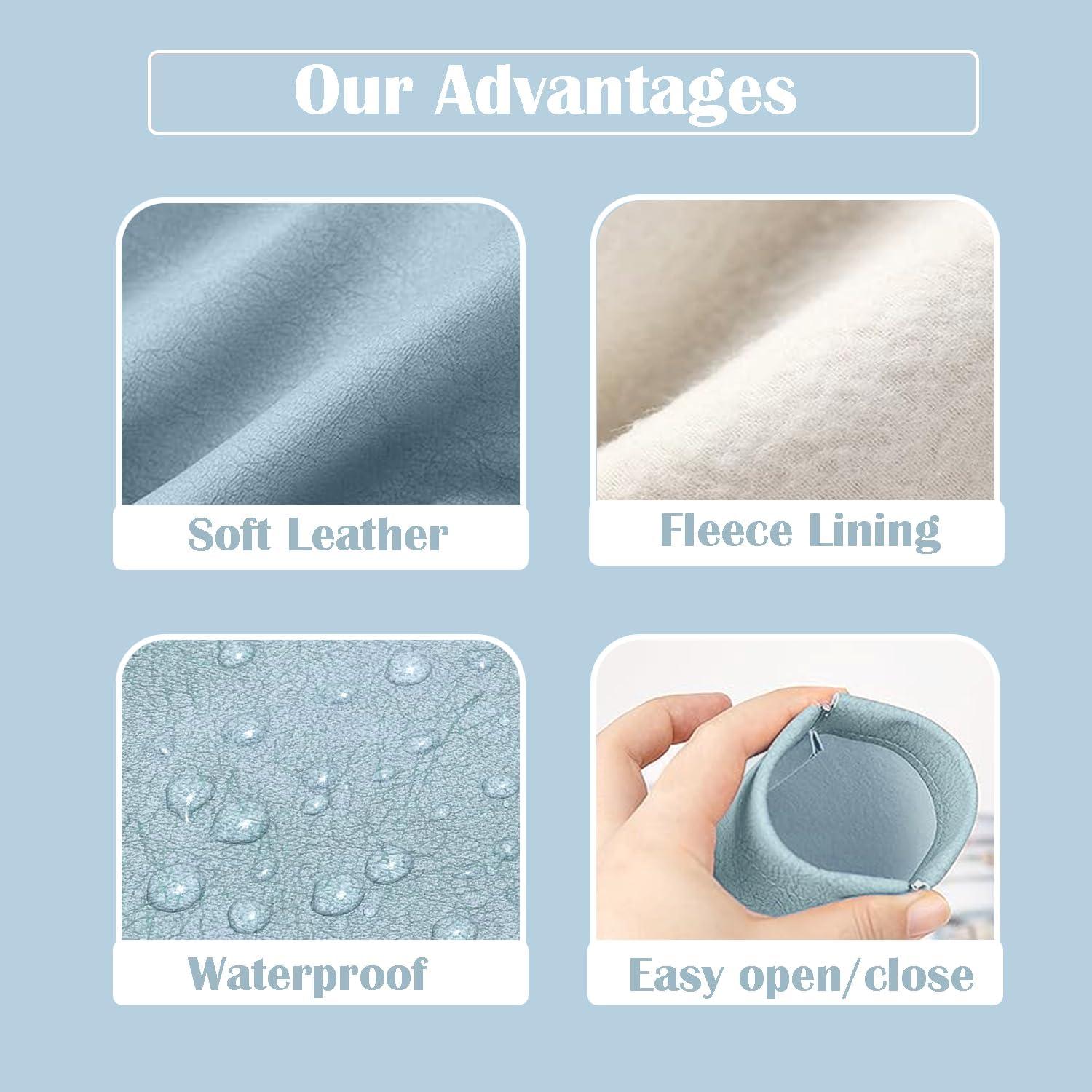 UDEE Soft Glasses Sunglasses Case Portable, Eyeglasses Case For Women Men