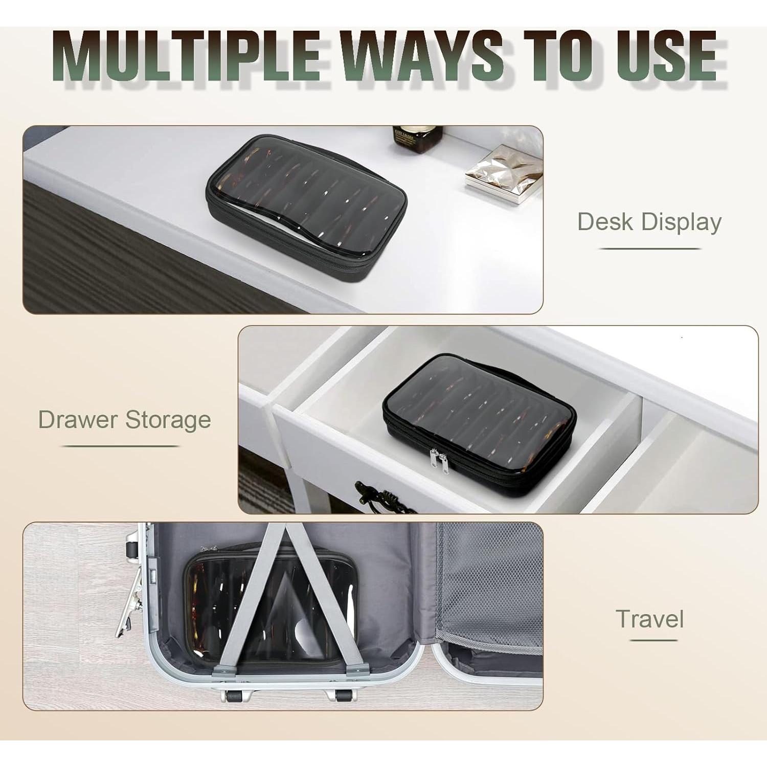 Estuche Organizador de Gafas Tangoner Negro para 8 Pares