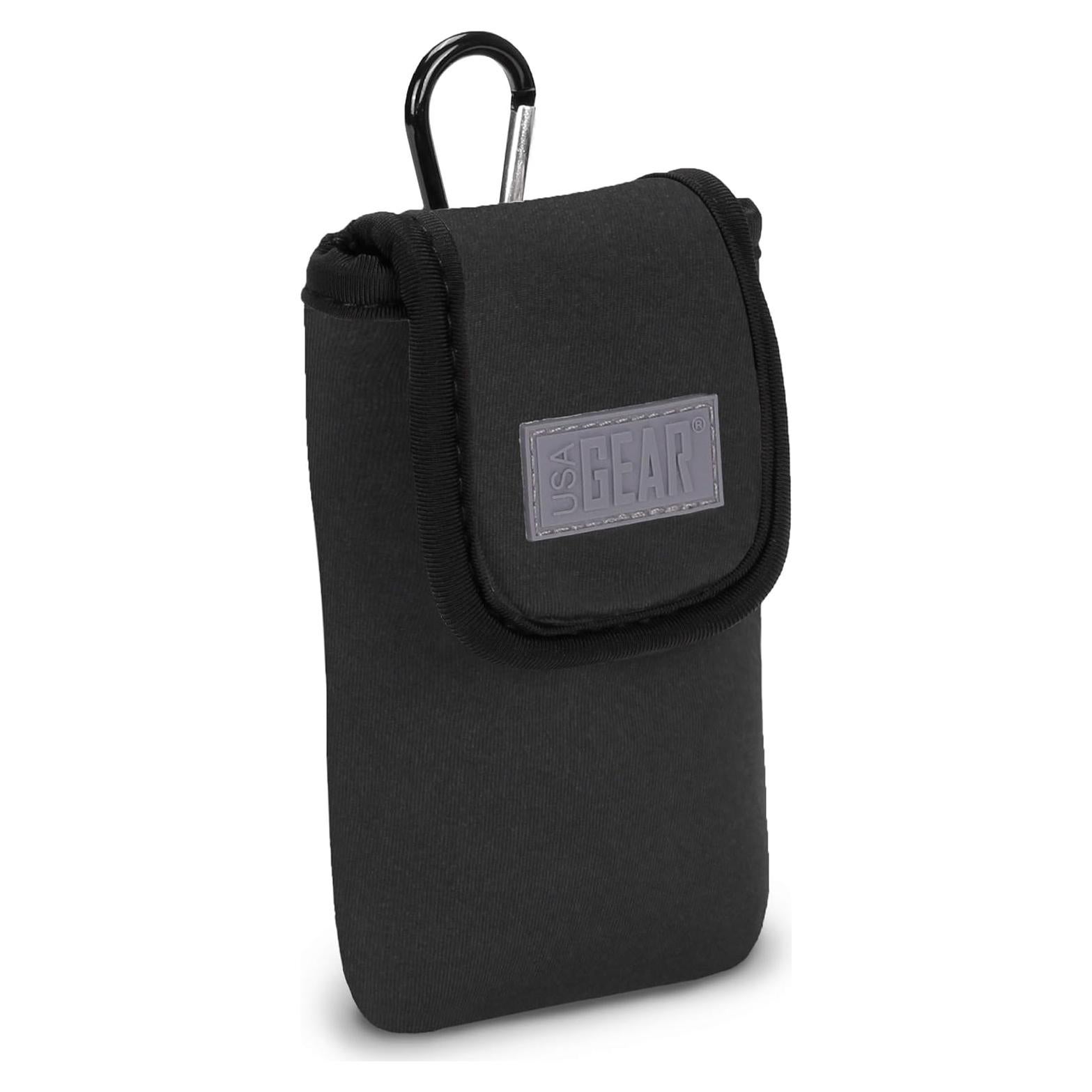 Funda de Neopreno para Gafas USA Gear - Negro, 12.7x6.35 cm