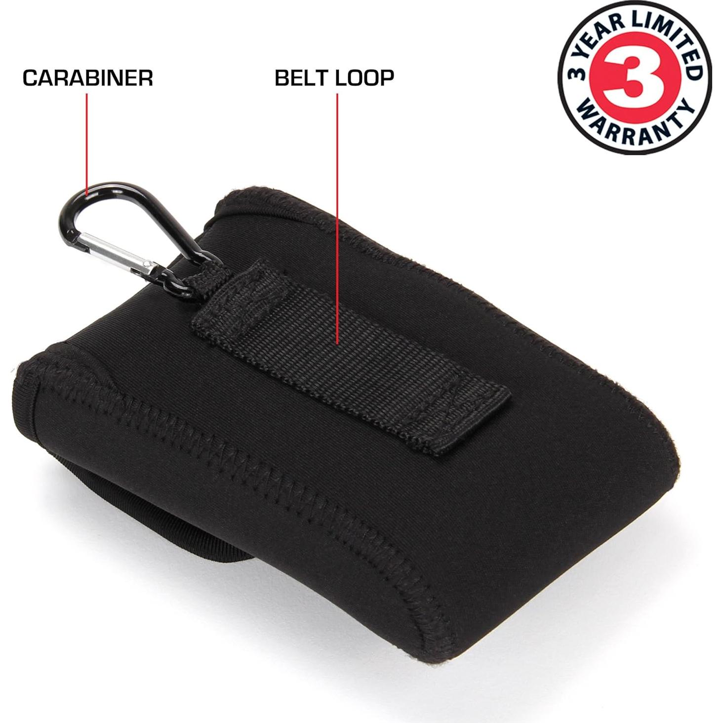 Funda de Neopreno para Gafas USA Gear - Negro, 12.7x6.35 cm