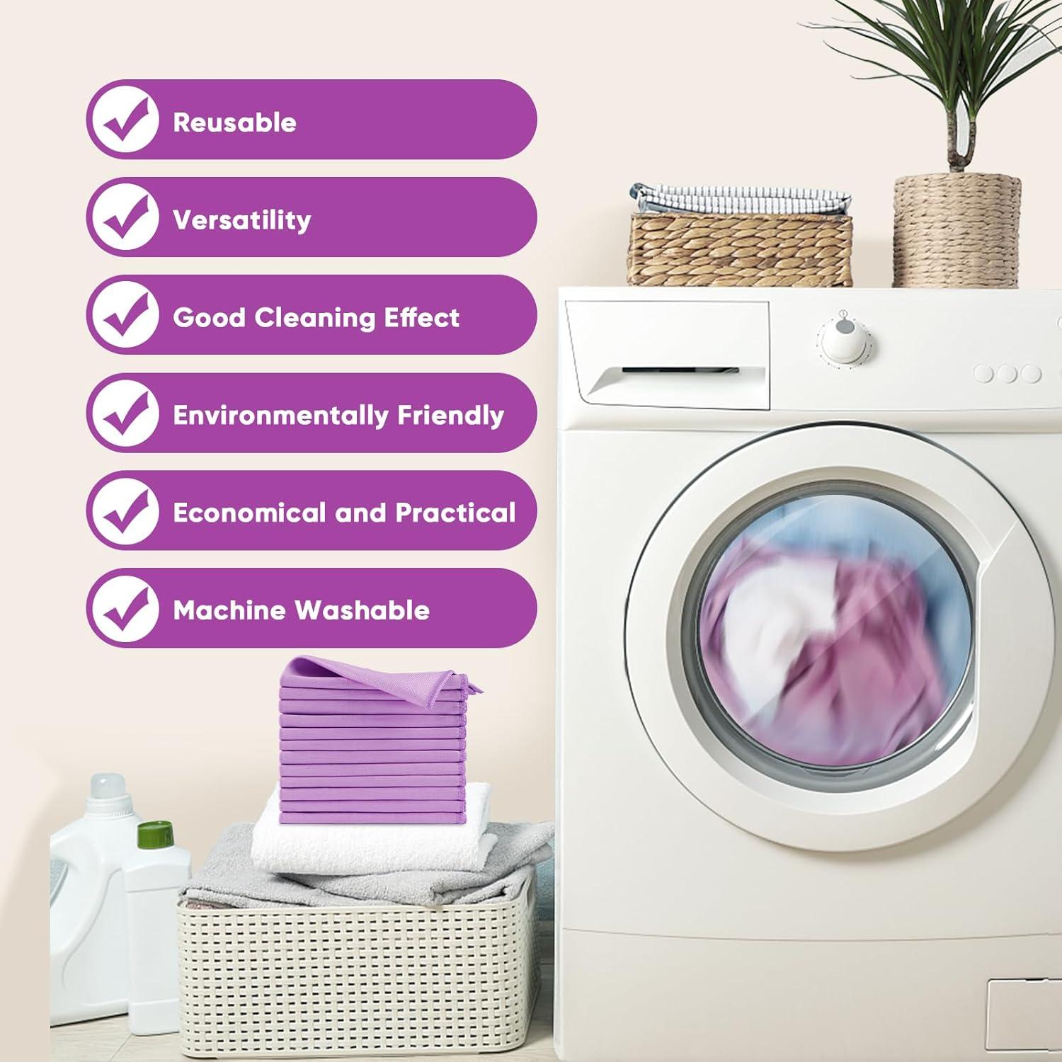 Paño de Limpieza de Microfibra HOMEXCEL 12 PK 30x30 cm Sin Pelusa