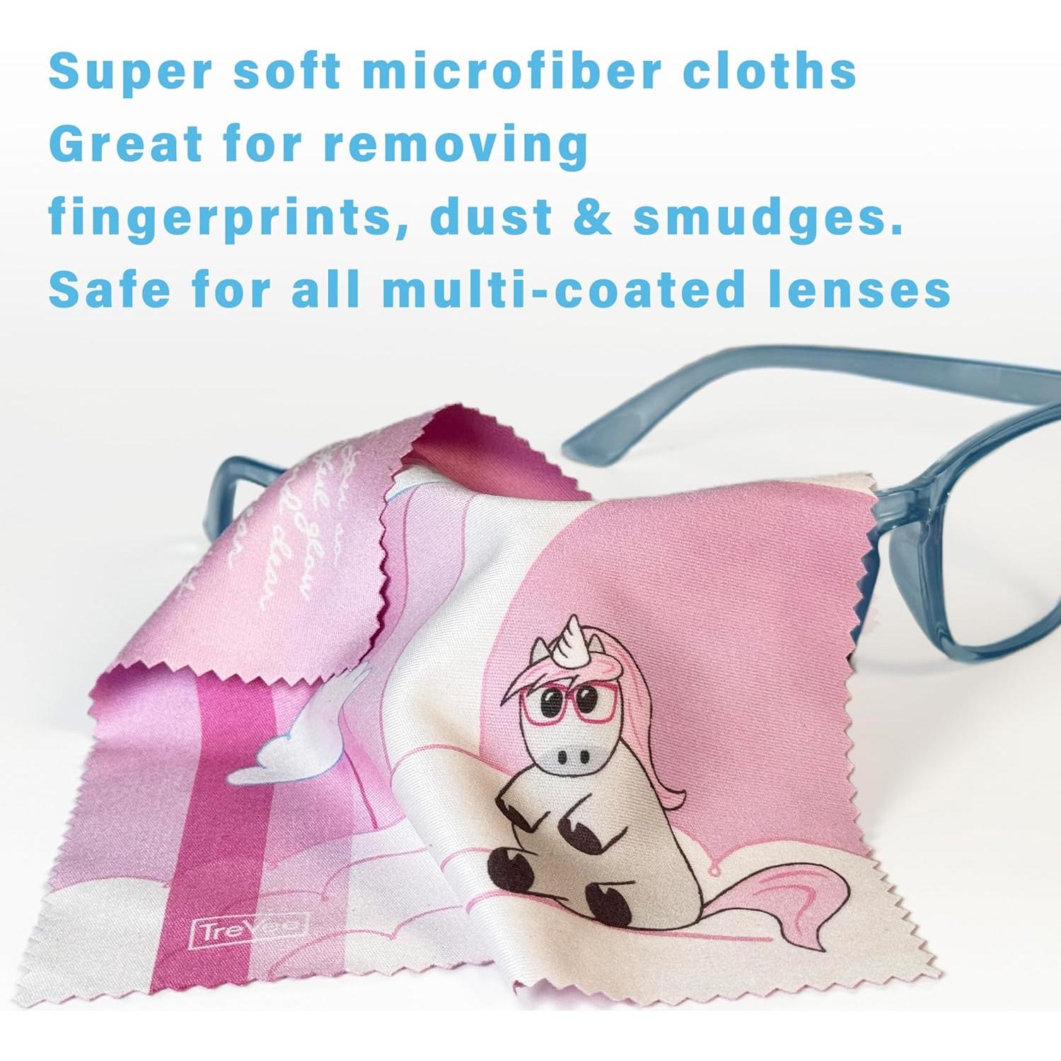 Paquete de 10 Paños de Microfibra TreVee 15x15 cm Rosa Unicornio