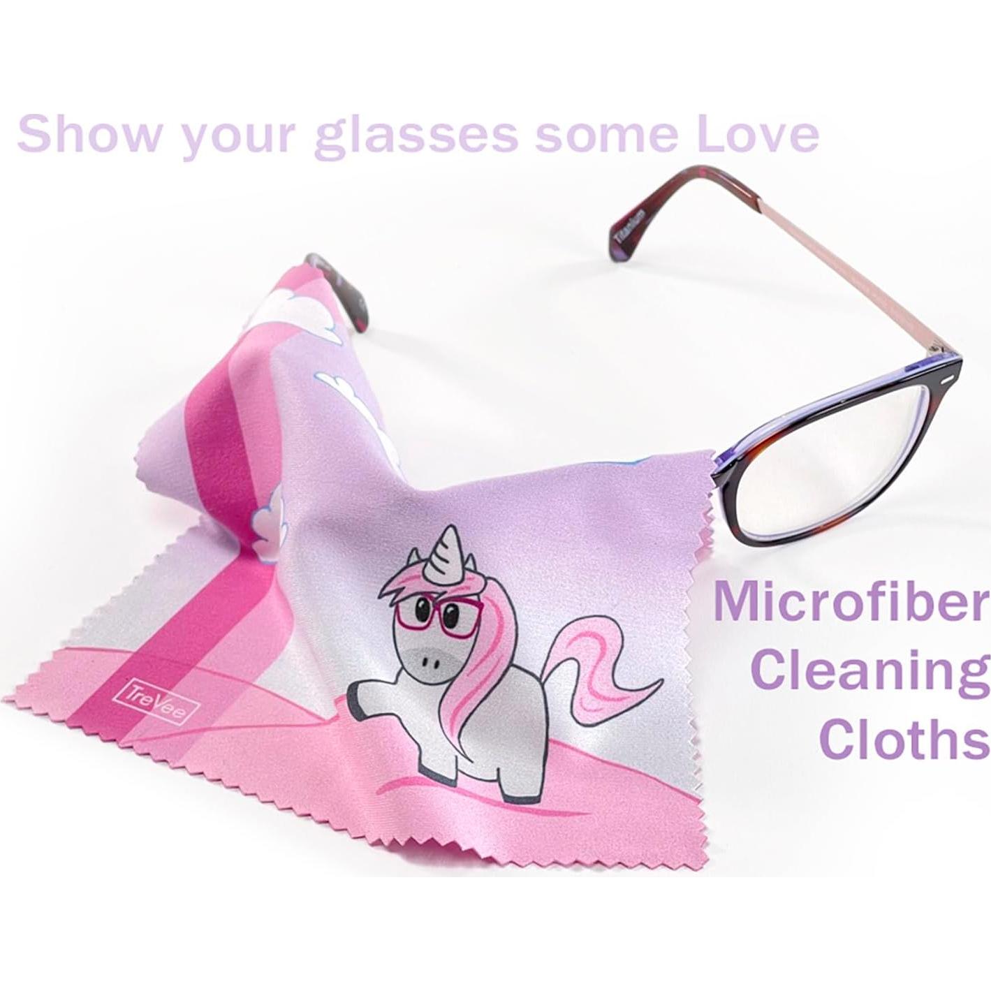 Paquete de 10 Paños de Microfibra TreVee 15x15 cm Rosa Unicornio