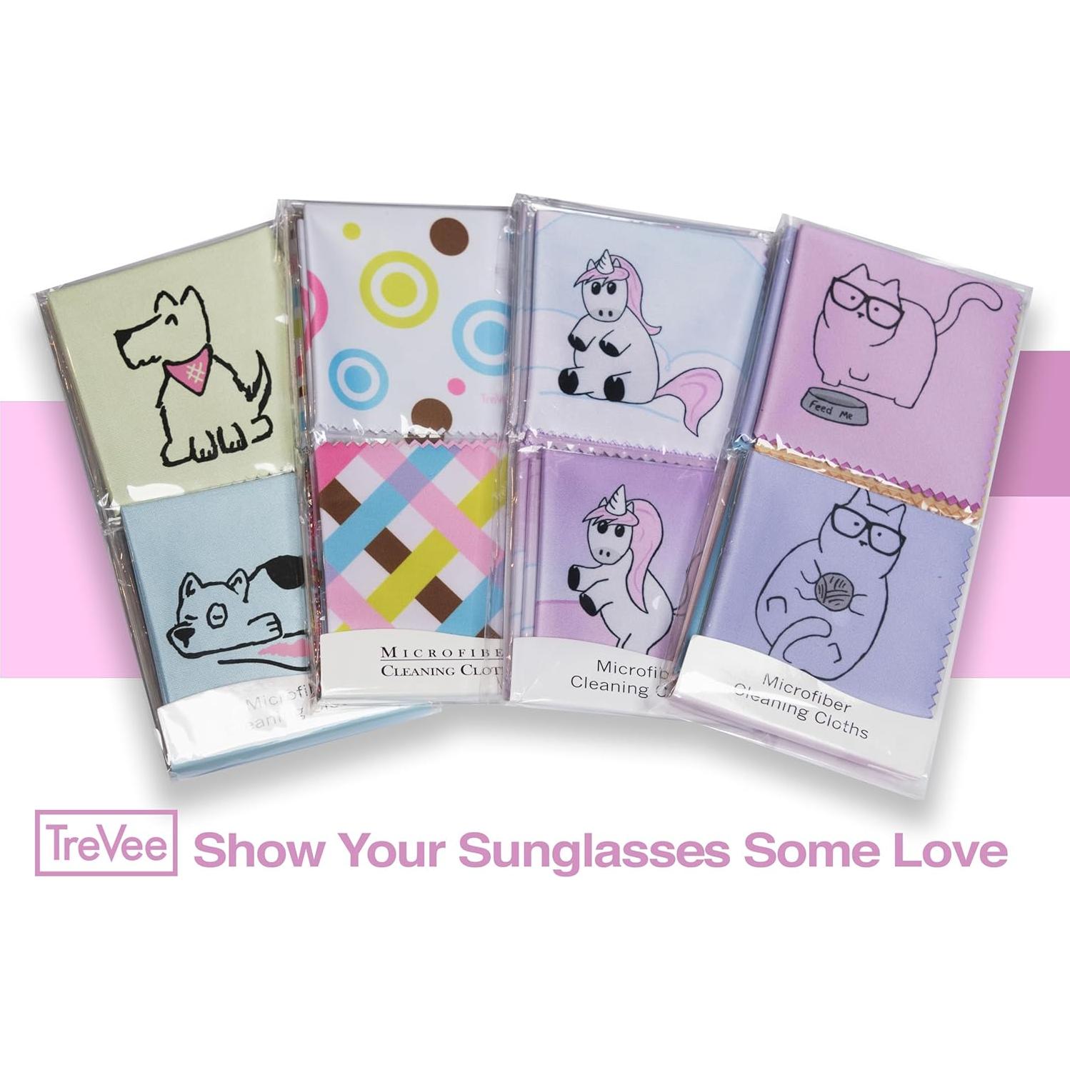 Paquete de 10 Paños de Microfibra TreVee 15x15 cm Rosa Unicornio