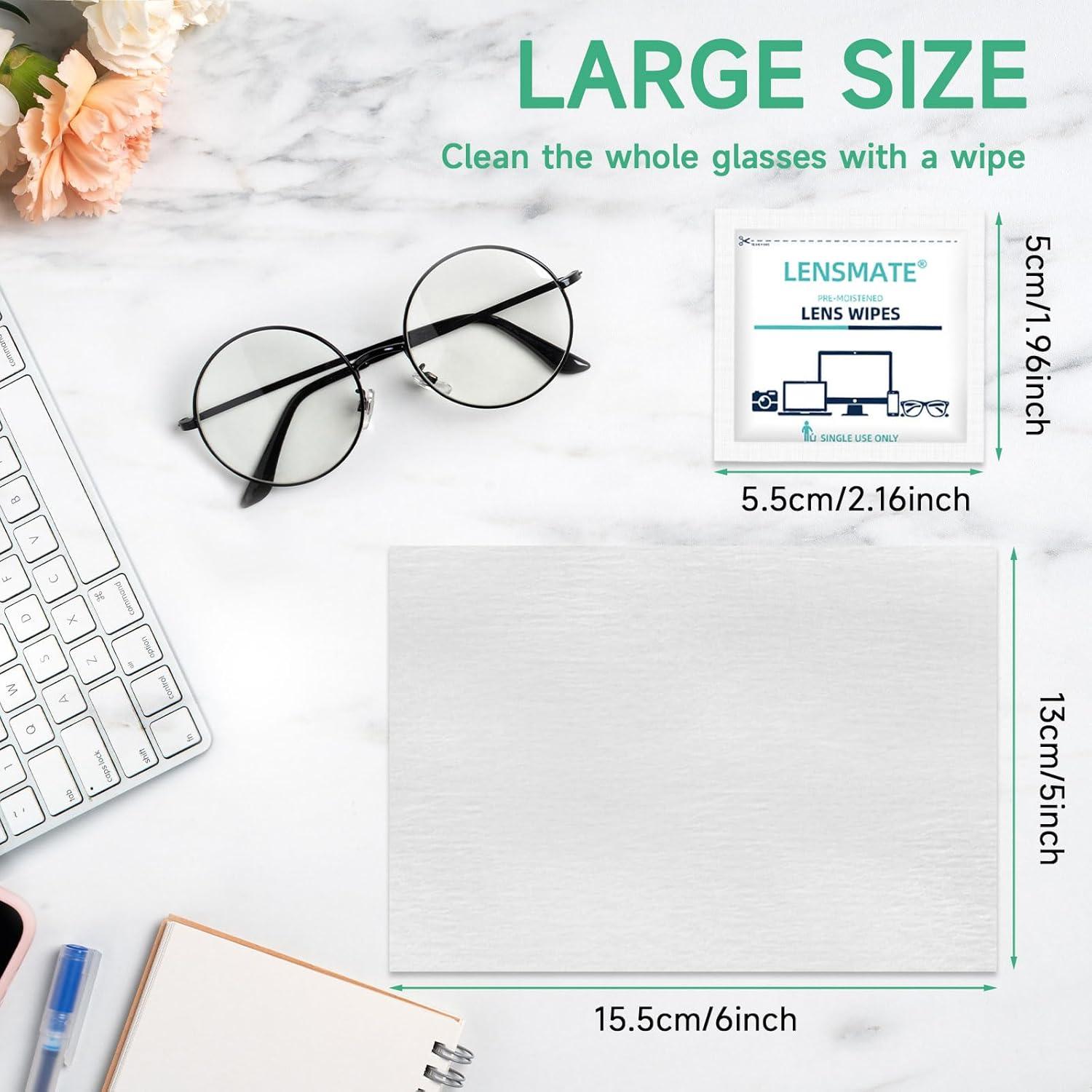 Toallitas de limpieza para lentes Lensmate 220 unidades