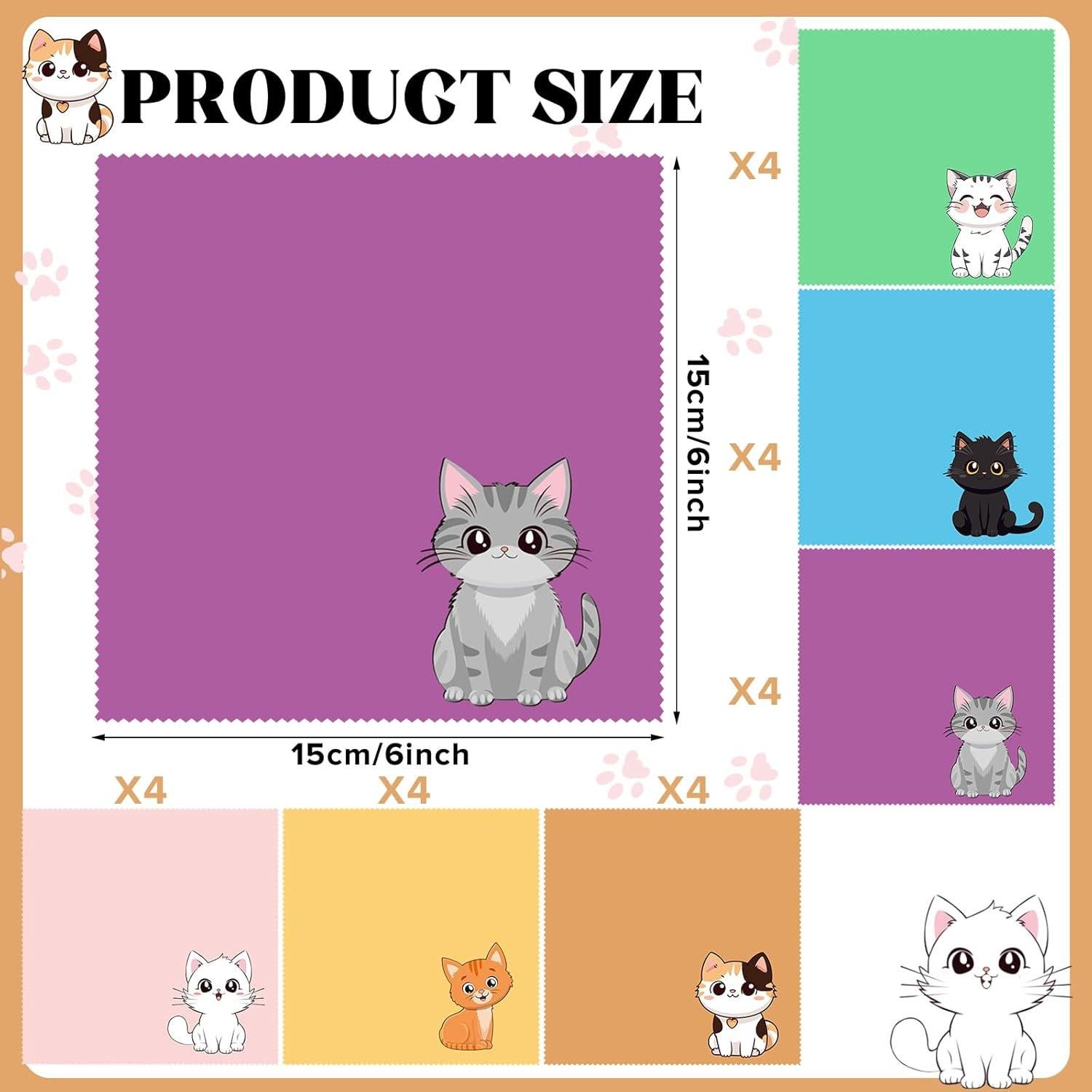 Paquete de 24 Paños de Microfibra Breling para Gafas 15x15cm