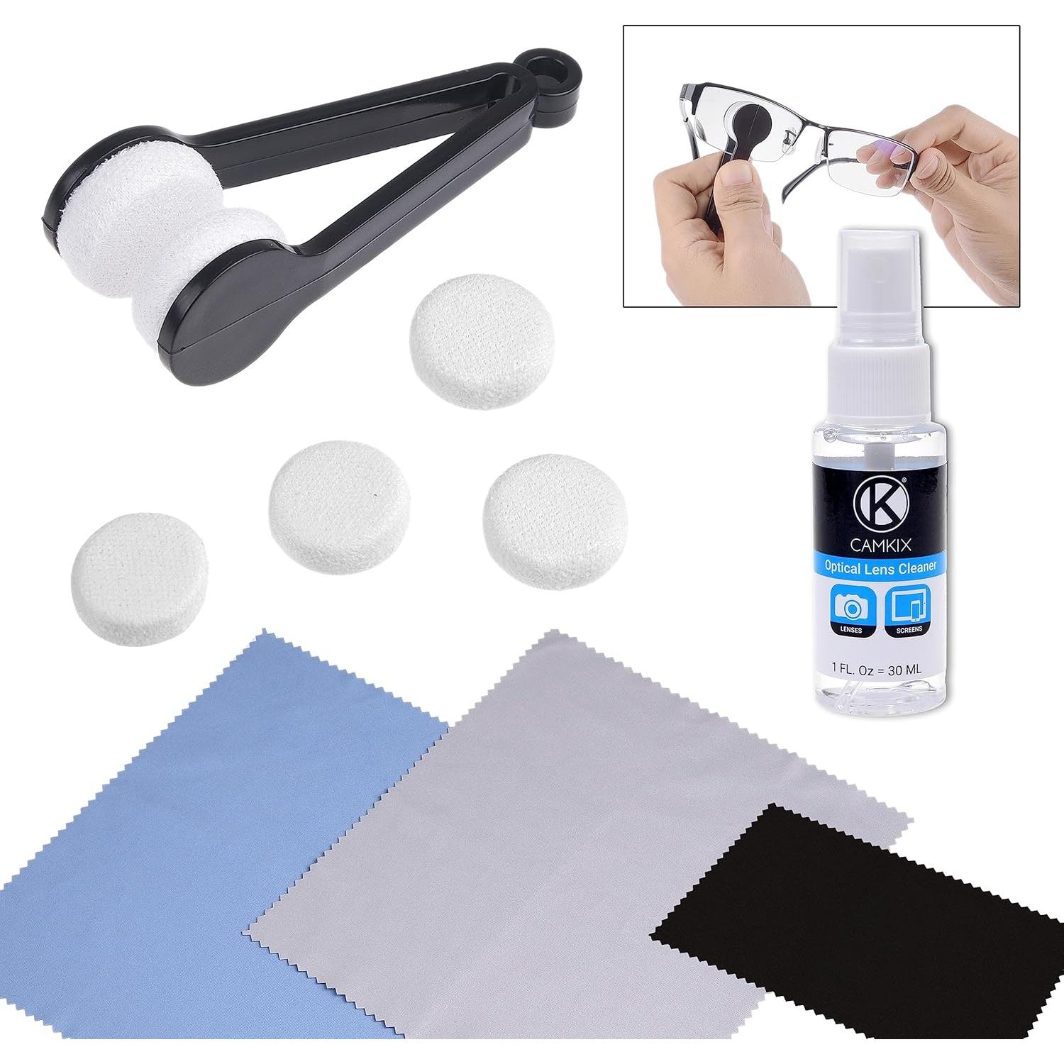 Kit de limpieza para gafas CamKix - 2 almohadillas + spray