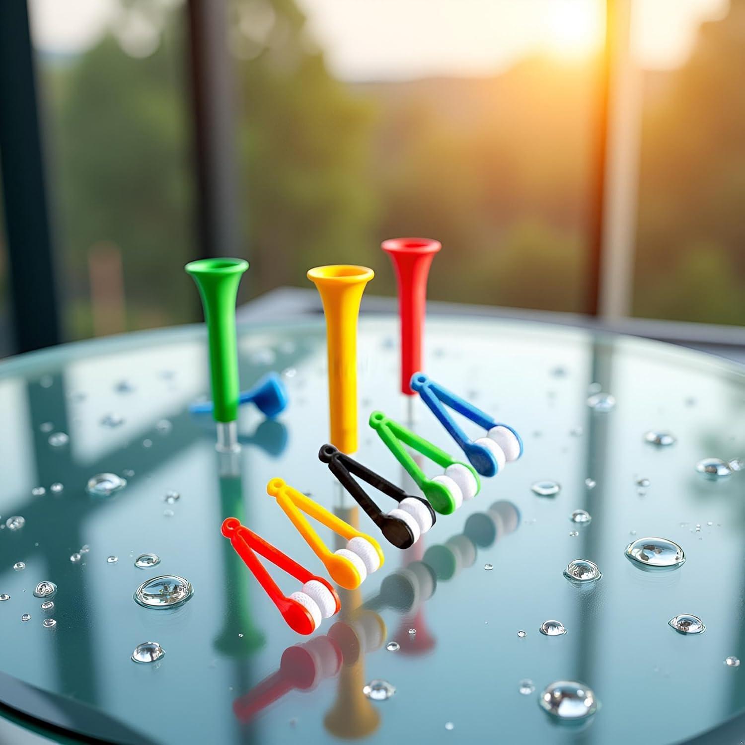 Juego de Limpiador de Lentes DPWOUM 5 Piezas Microfibra