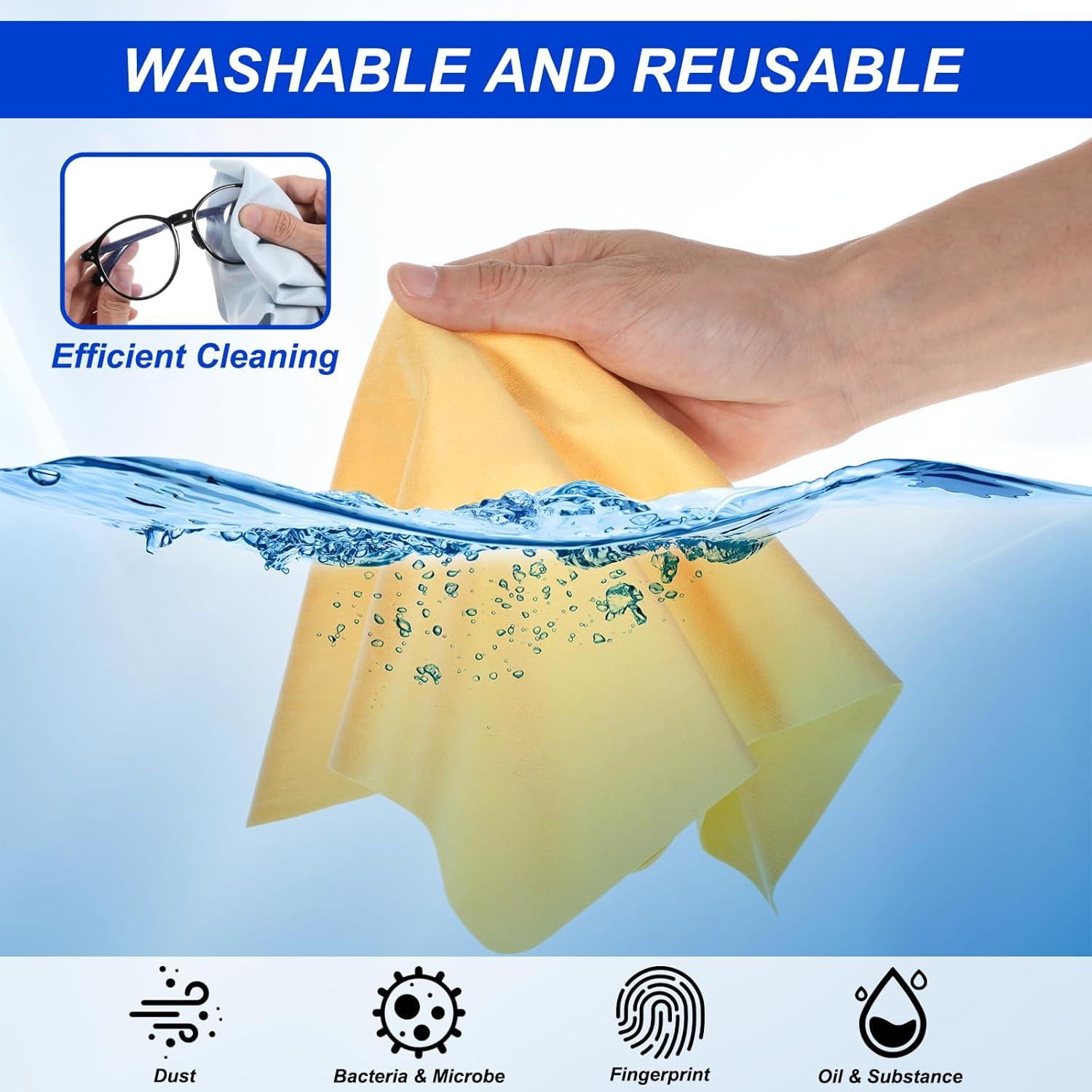 Paquete de 4 paños de microfibra CIATBYYJ 30x30 cm colores