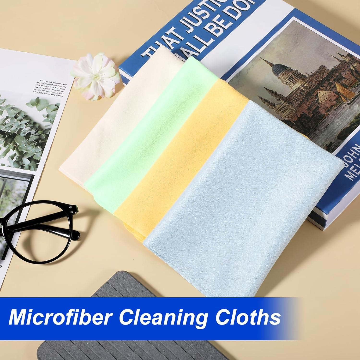 Paquete de 4 paños de microfibra CIATBYYJ 30x30 cm colores