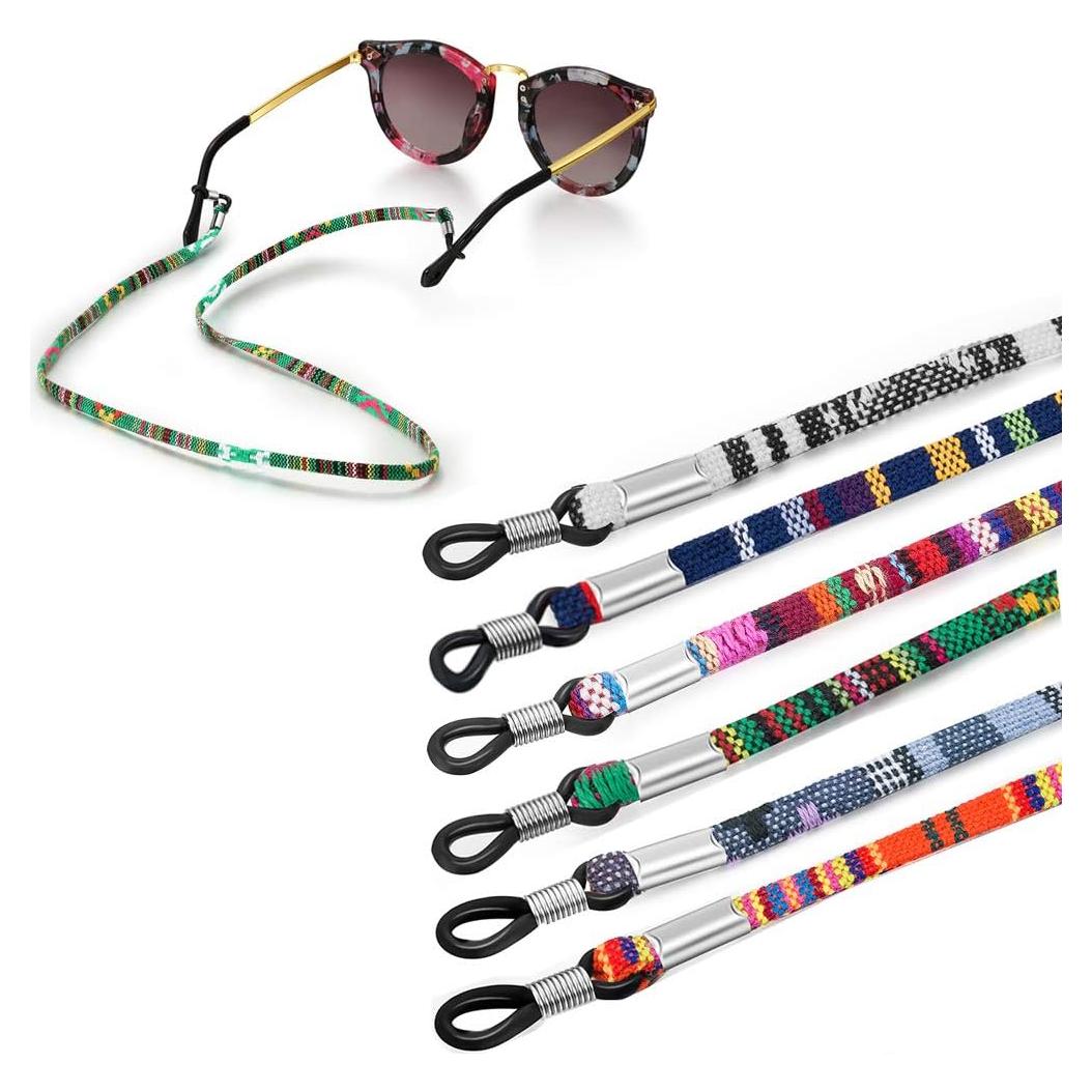 Cadena de Gafas 6PCS Algodón Grueso Multicolor Jurxy