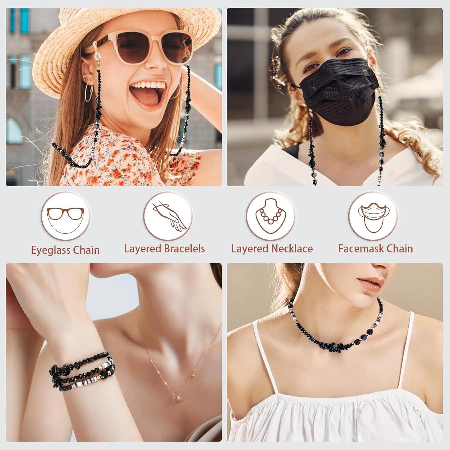 Cadena de Gafas BILIONE con Perlas para Mujer - Antideslizante