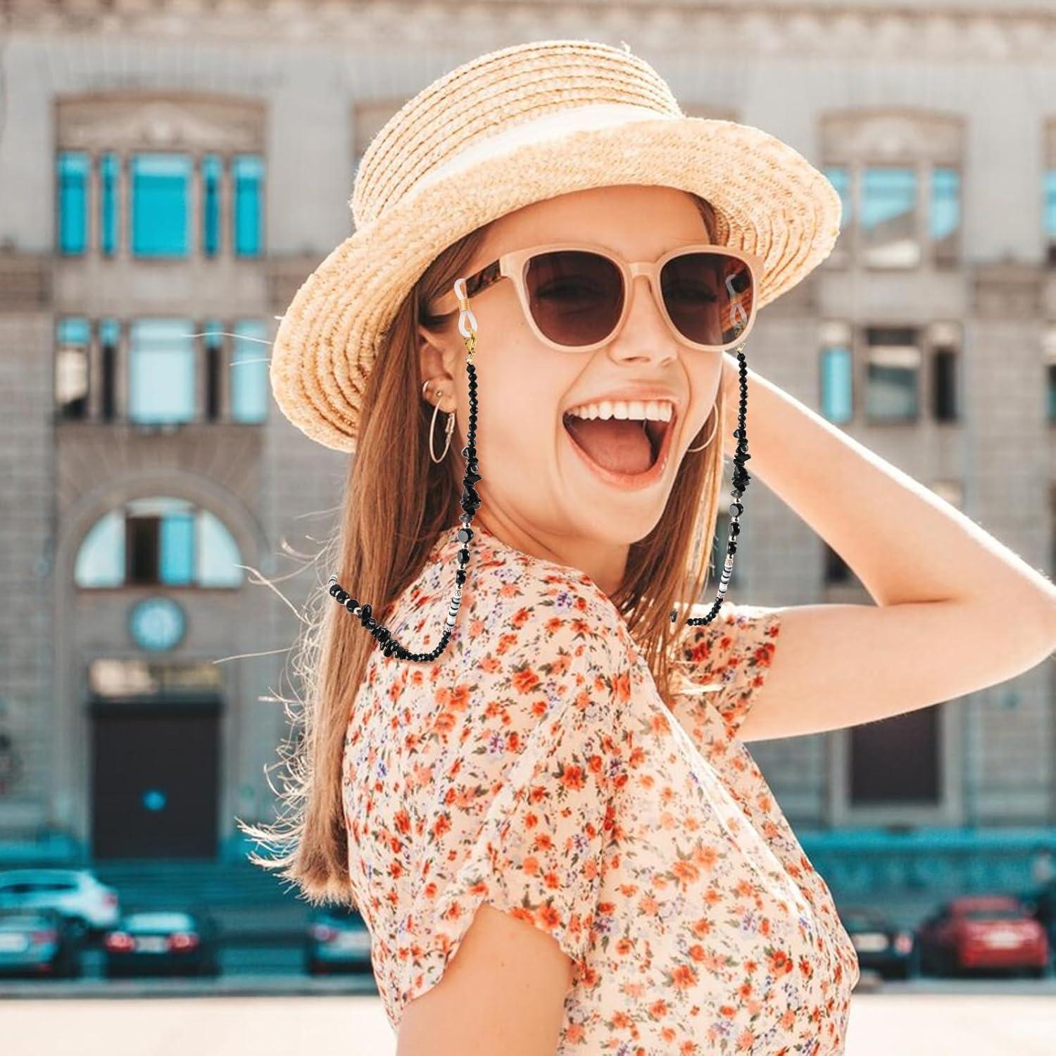 Cadena de Gafas BILIONE con Perlas para Mujer - Antideslizante