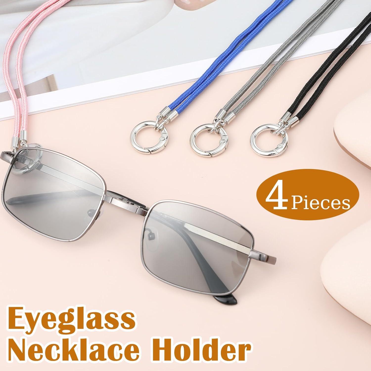 Soportes para Gafas Alrededor del Cuello 4 Pcs Nylon Metal