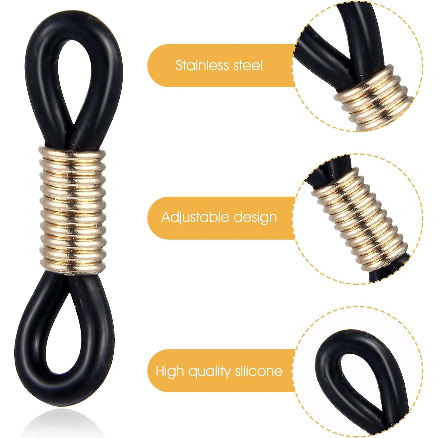 Paquete de 40 extremos de cadena para gafas Ymapinc - Ajustable