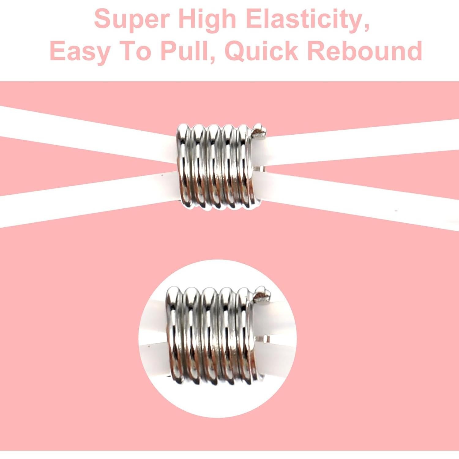 50 Extremos de Cadena para Gafas Bremorou Ajustables Silicona