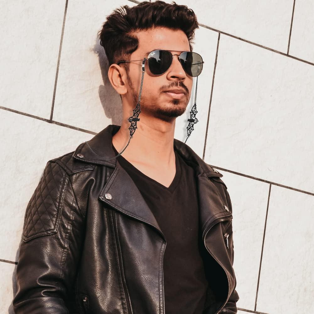 Cadena de Gafas de Sol y Lectura SIMRCIO Murciélago Negro 80cm