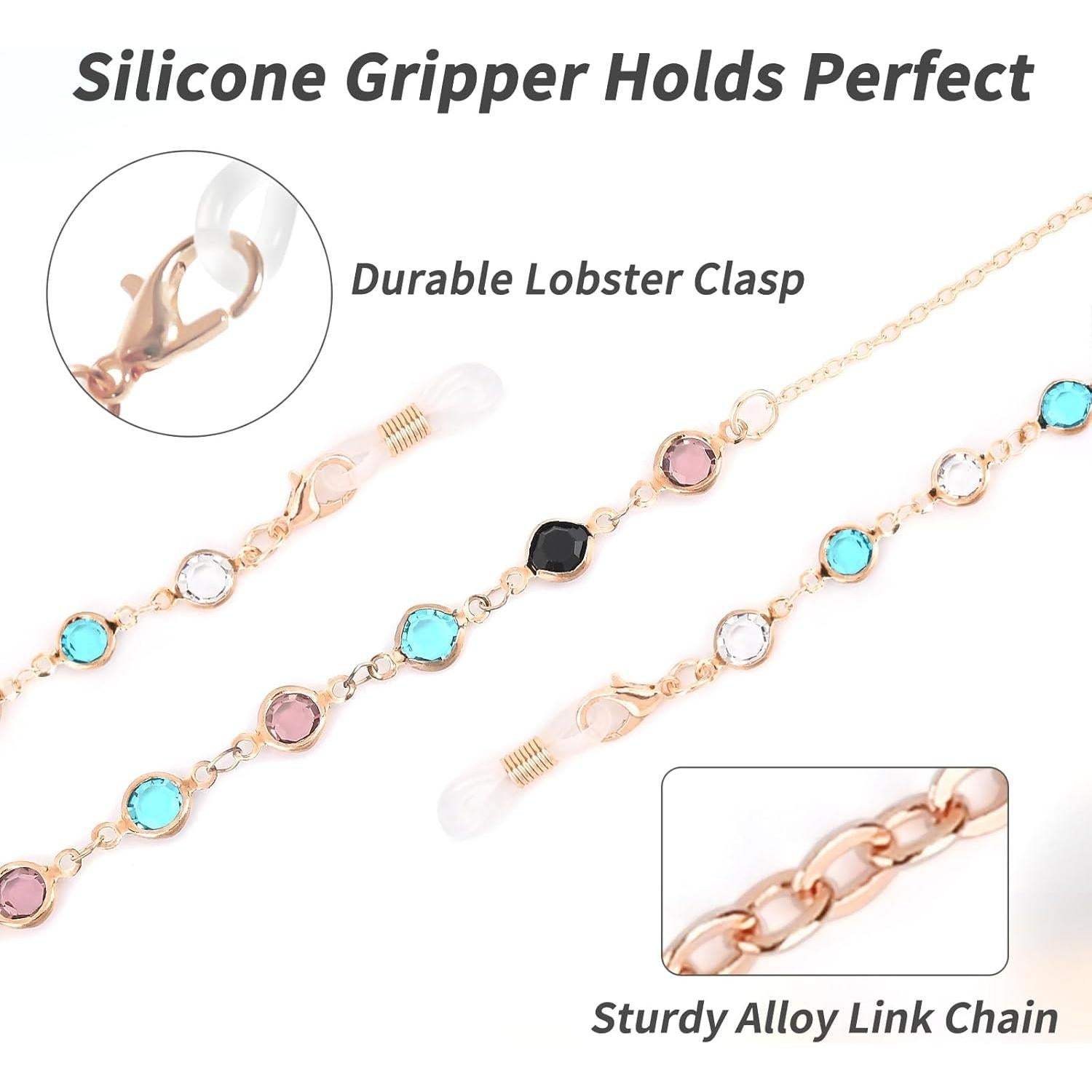 Cadena de Gafas para Mujeres Knagsfa Oro Rosa 69.85 cm