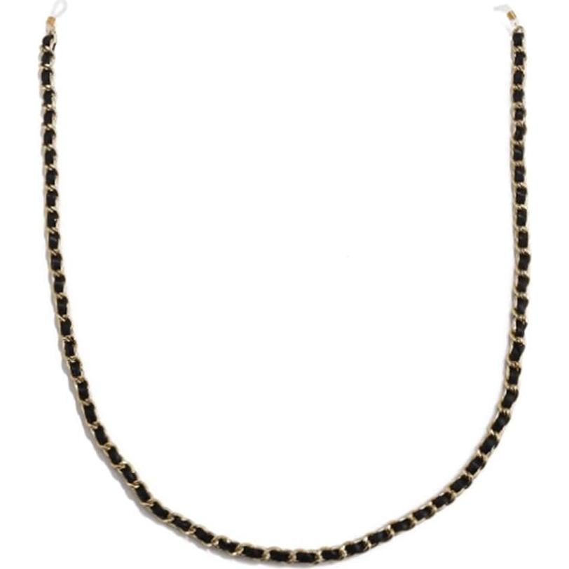 Cadena de Lanyard para Gafas Yaozeio de Cuero y Metal 69cm