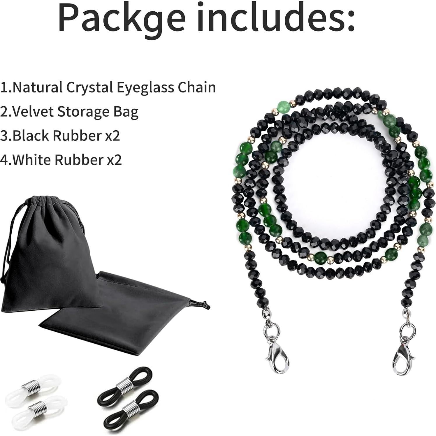 Cadena de Gafas de Moda Knagsfa Jade Malayo 71cm