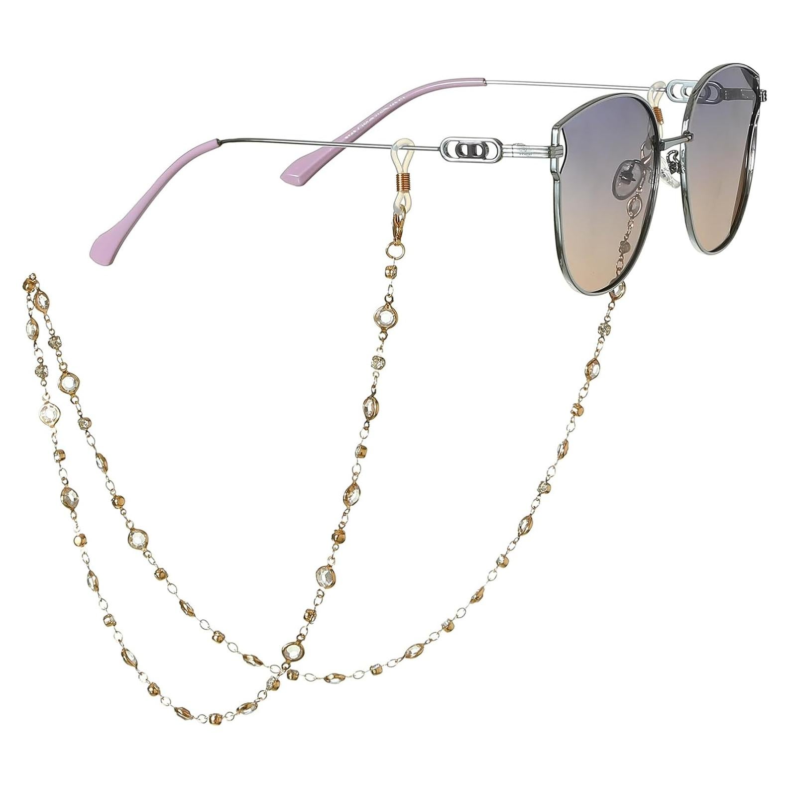 Soporte de Cadena para Gafas de Lectura y Sol - Acero Inoxidable