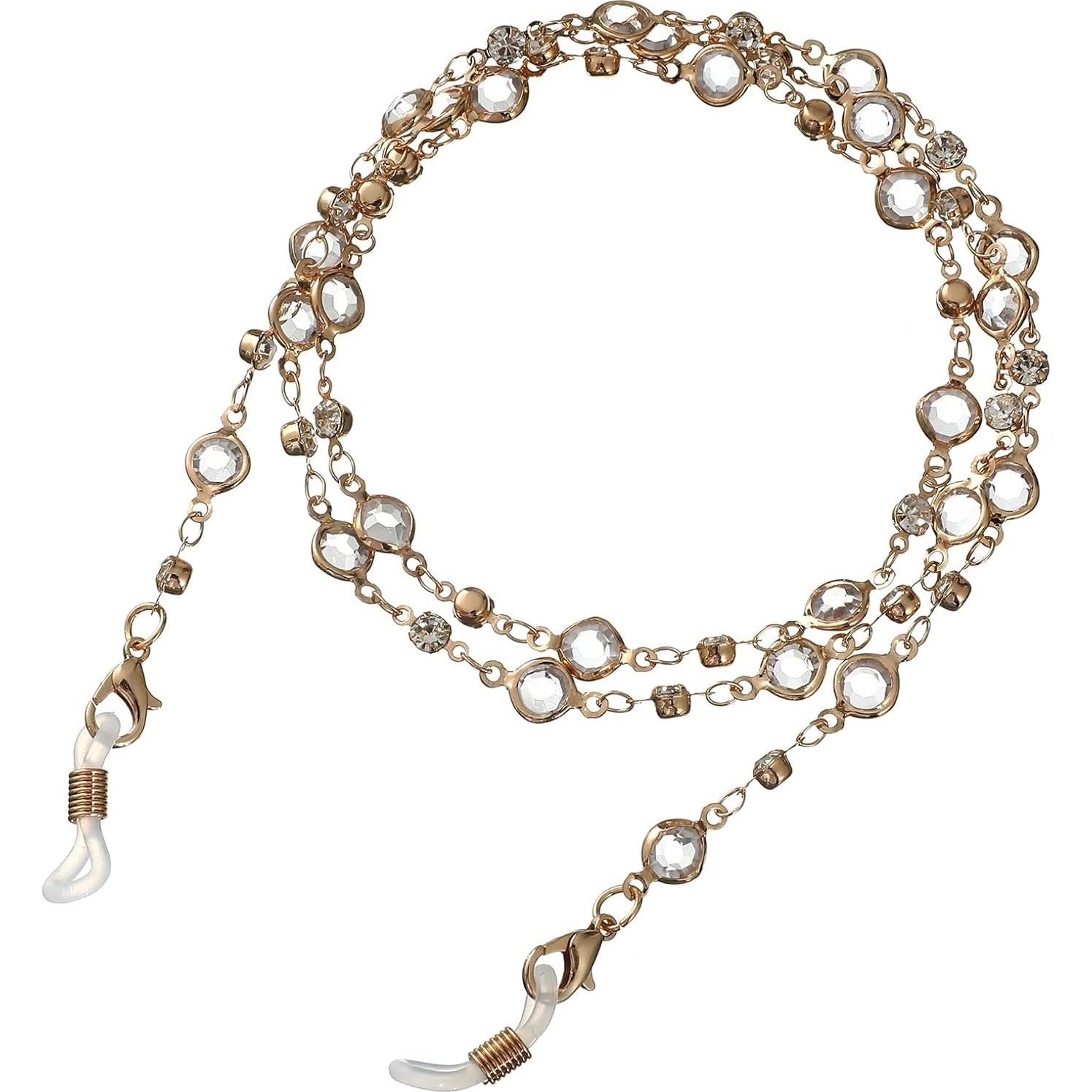 Soporte de Cadena para Gafas de Lectura y Sol - Acero Inoxidable