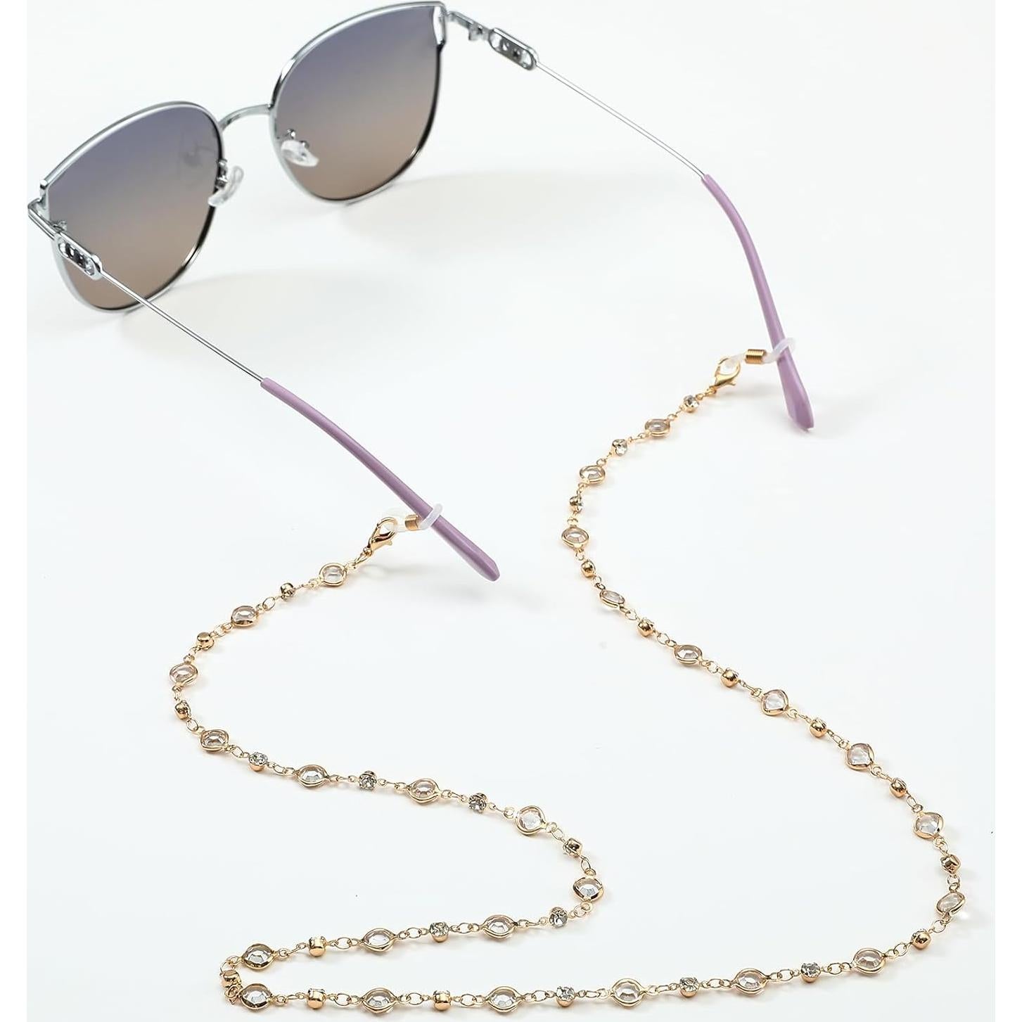 Soporte de Cadena para Gafas de Lectura y Sol - Acero Inoxidable