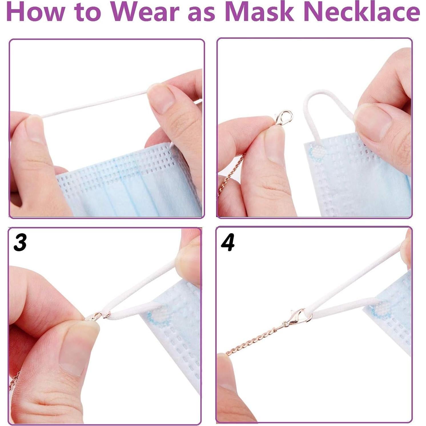 Cadena de Gafas de Cuentas Coloridas para Mujeres 70cm