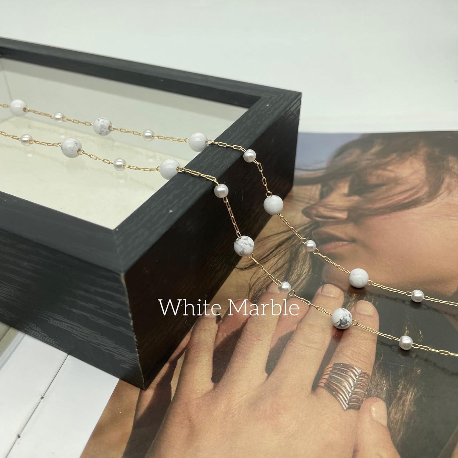 Cadena para Gafas 3 Pcs Mujeres Ojo de Tigre 71 cm