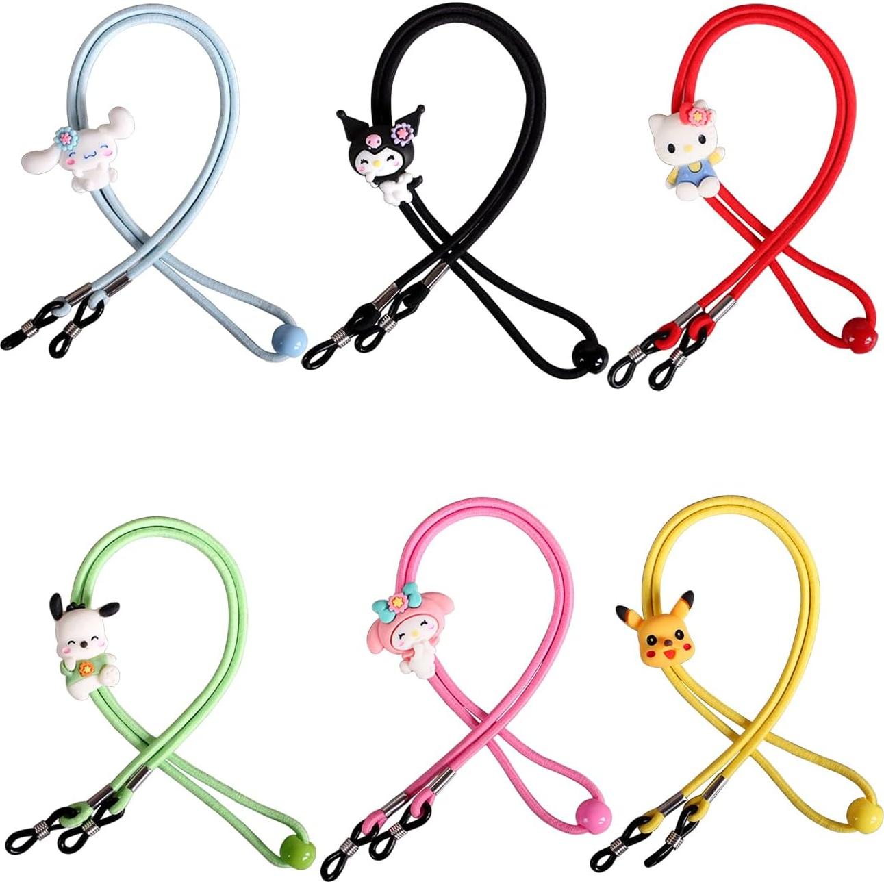 6 Correas Ajustables para Gafas Niños y Adultos + 2 Paños Microfibra