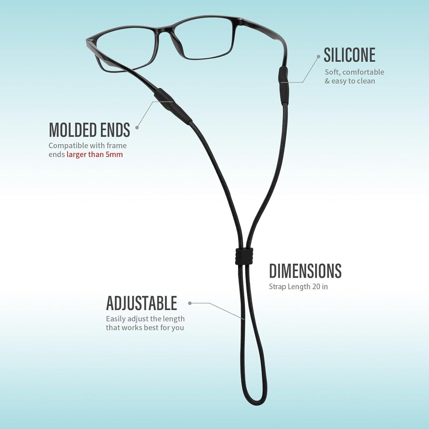 Correa Ajustable para Gafas Niños Buyisgle 50.8 cm Multicolor