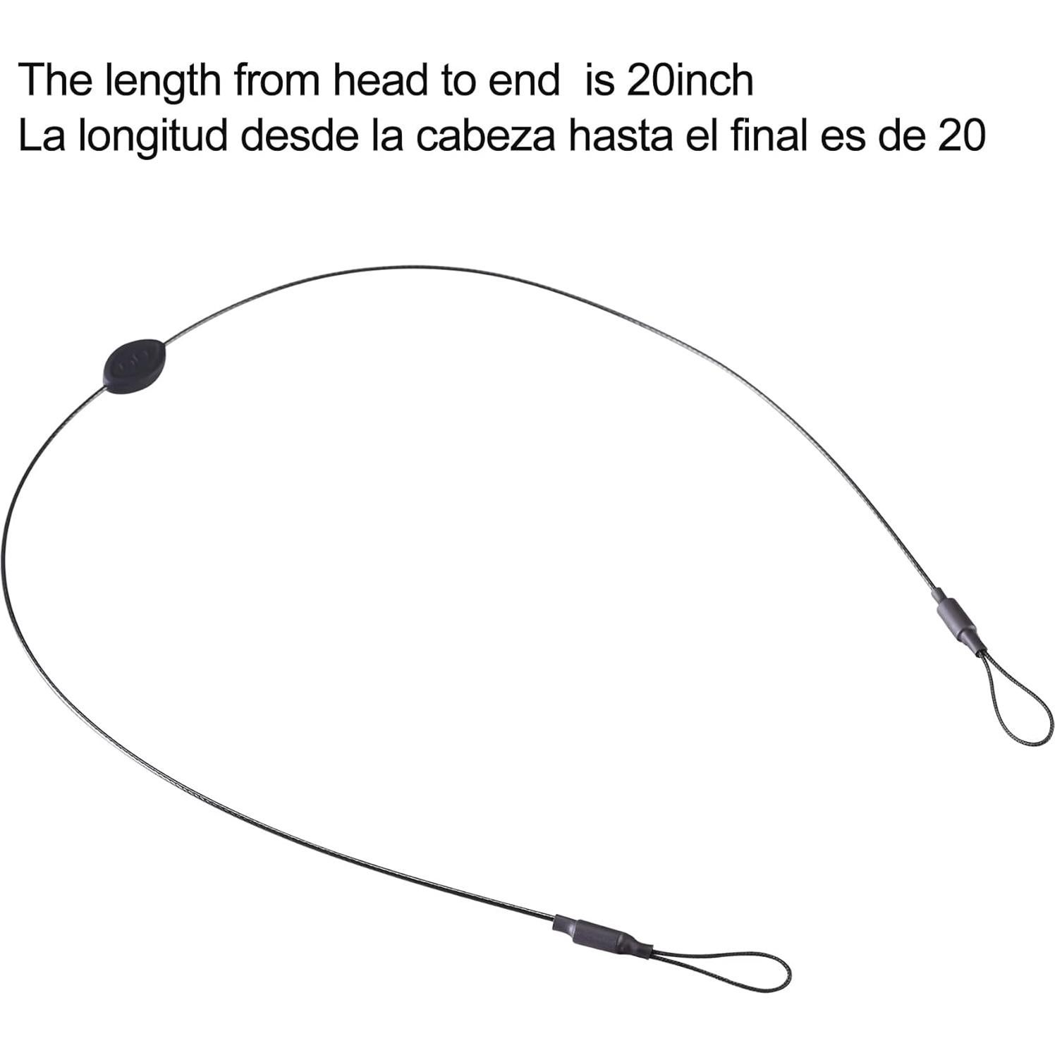 Correas para Gafas Lvvfit 3pcs Ajustables 50.8cm Negro