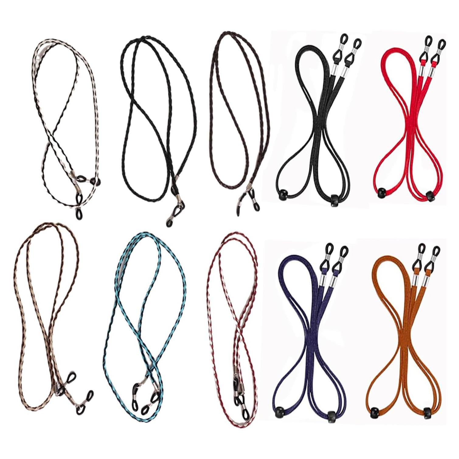 10 Correas de Gafas Deportivas Ajustables con Hebilla Antideslizante