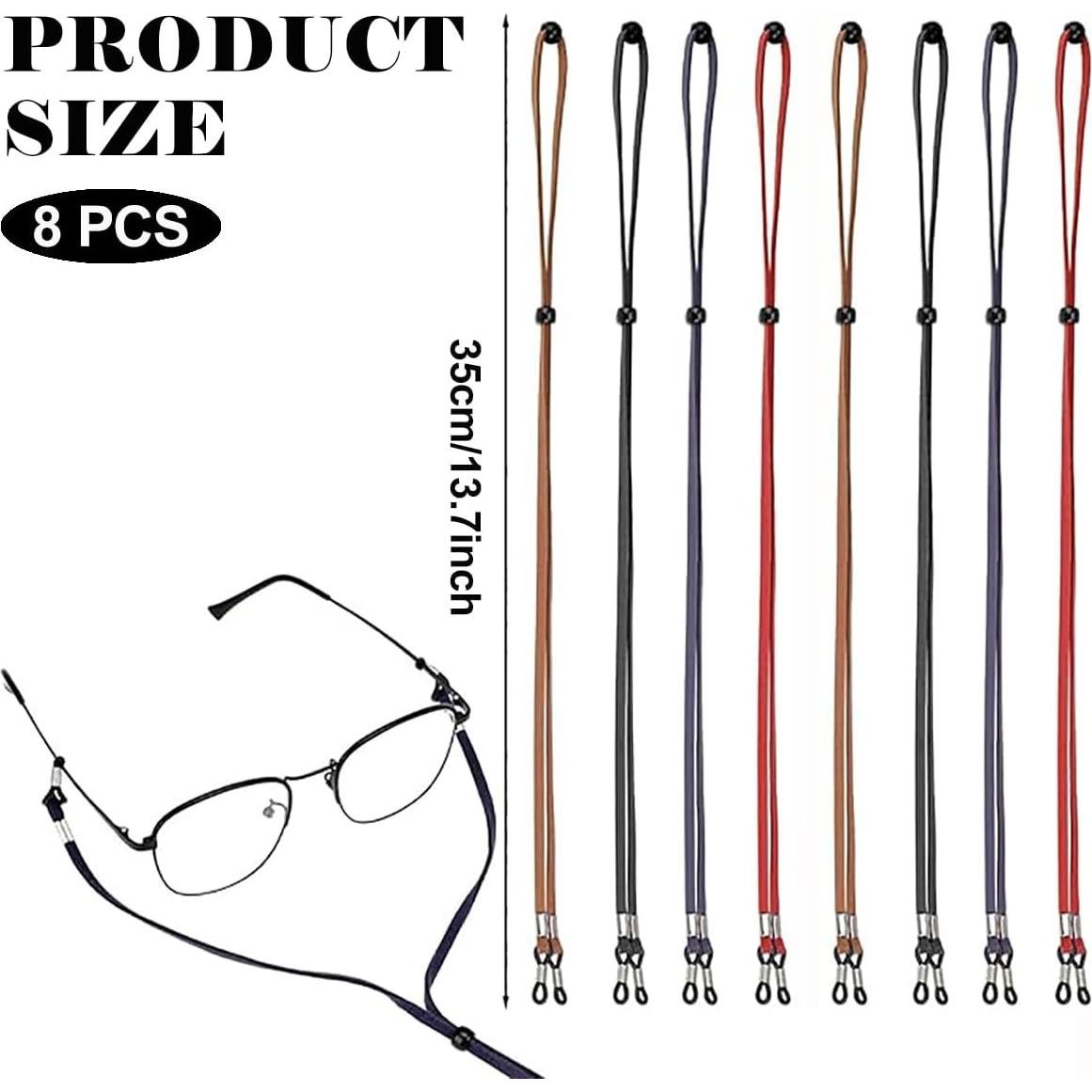 10 Correas de Gafas Deportivas Ajustables con Hebilla Antideslizante