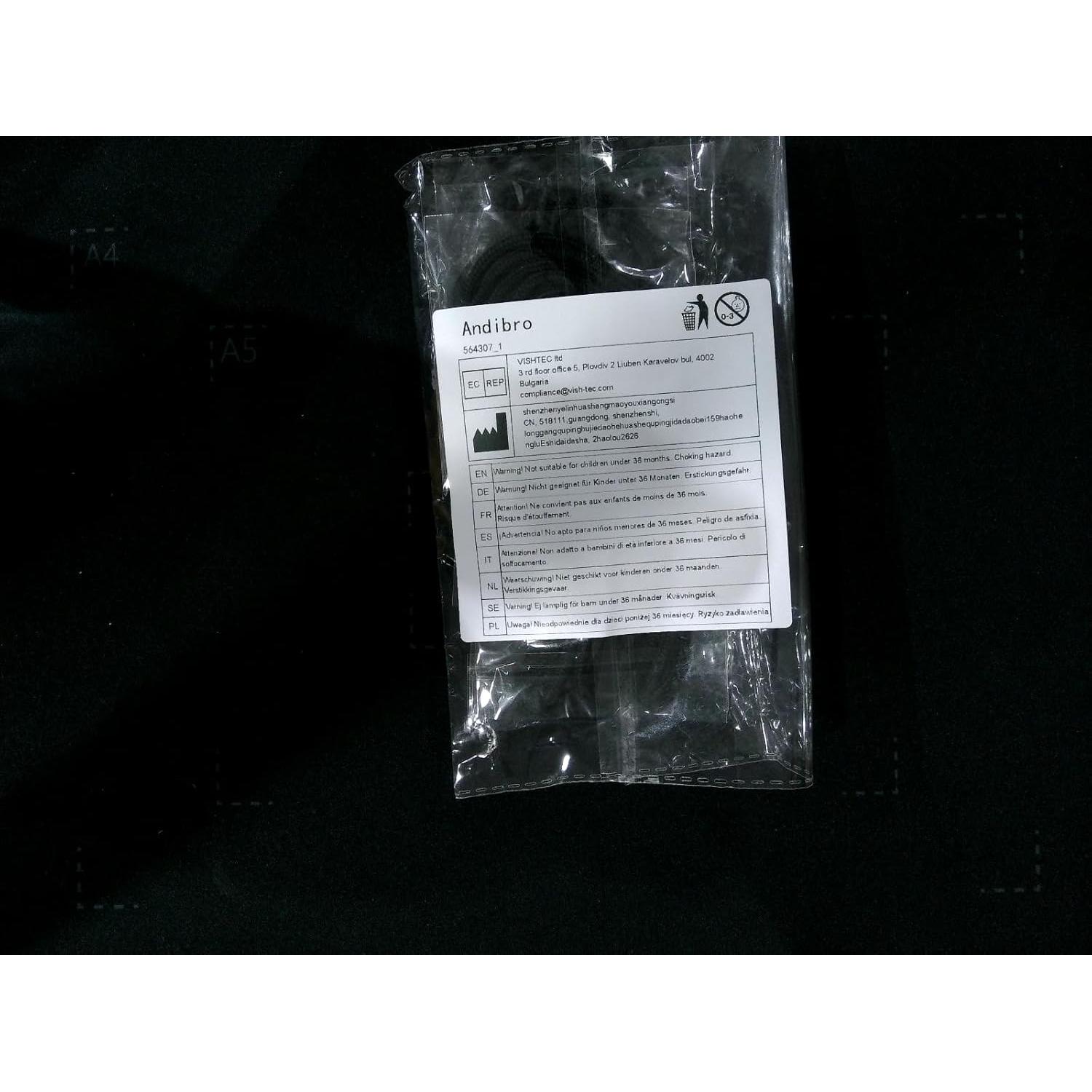 Correa para Gafas de Sol Andibro Negra - 6 Piezas Antideslizante