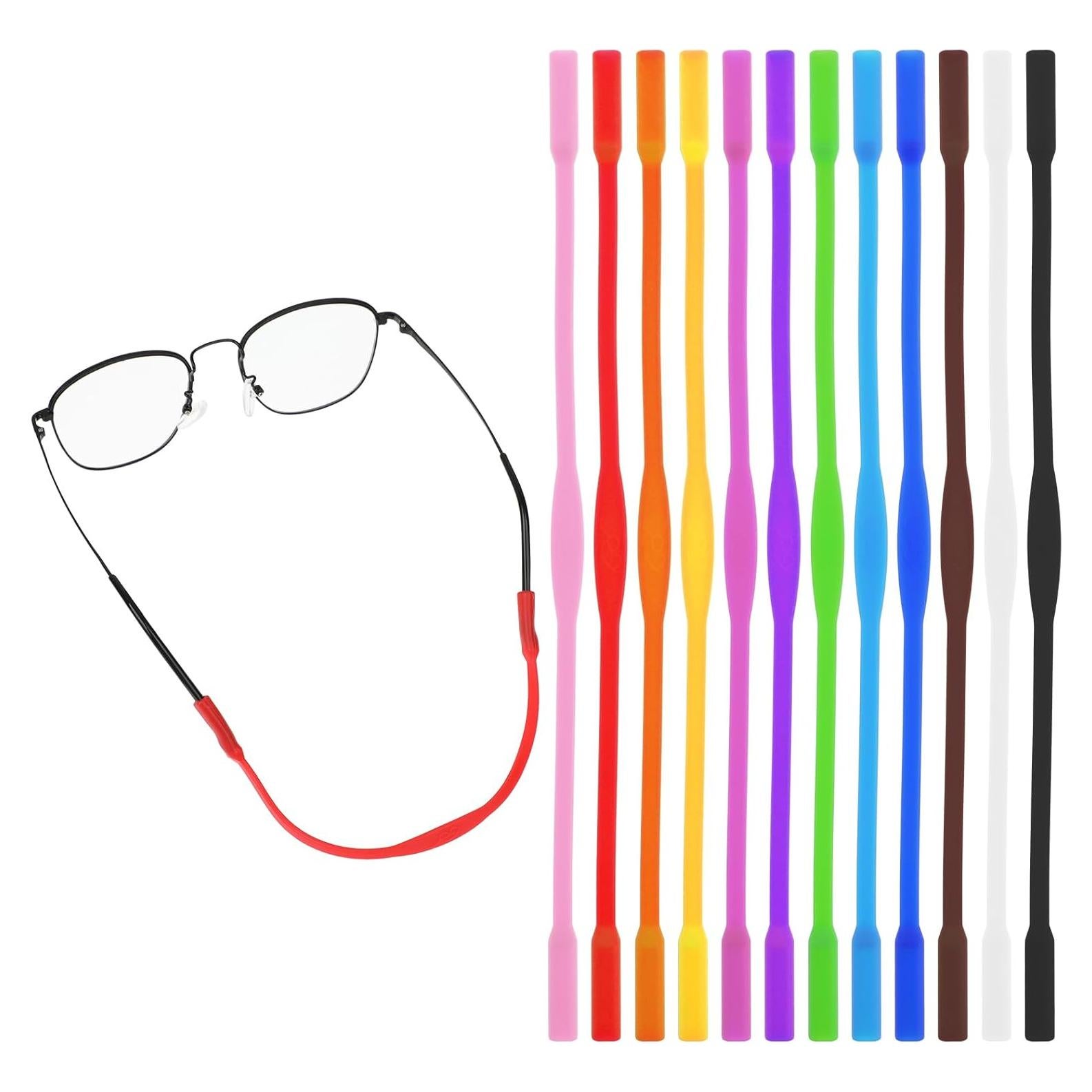 Correas de Gafas Deportivas Qianyu 12 Pcs Silicona Antideslizantes