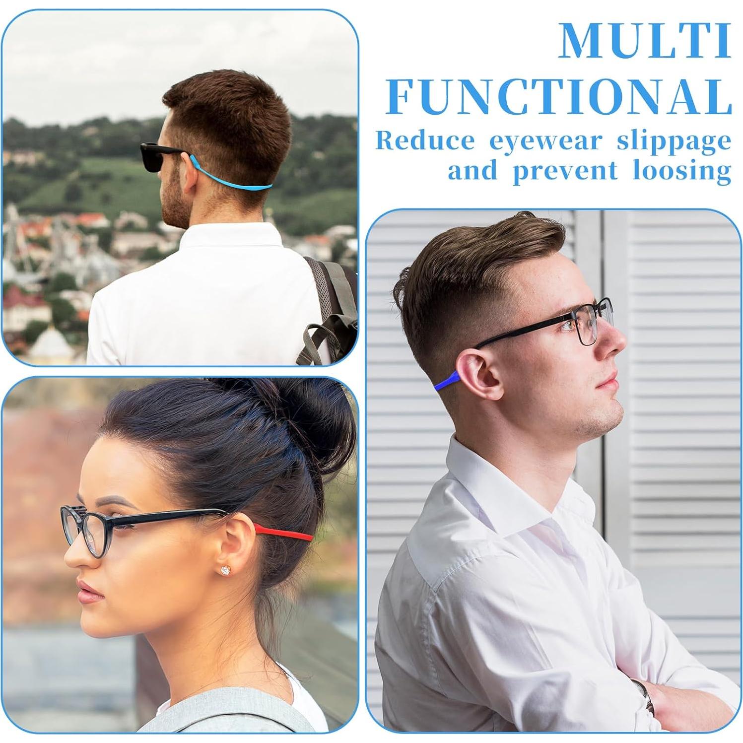 Correas de Gafas Deportivas Qianyu 12 Pcs Silicona Antideslizantes