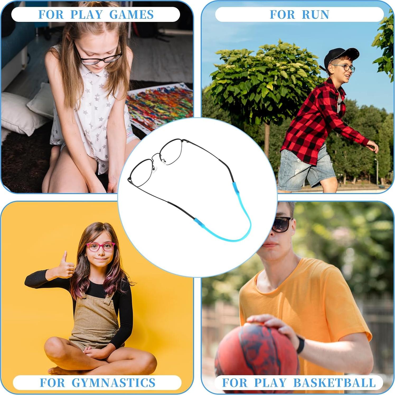 Correas de Gafas Deportivas Qianyu 12 Pcs Silicona Antideslizantes