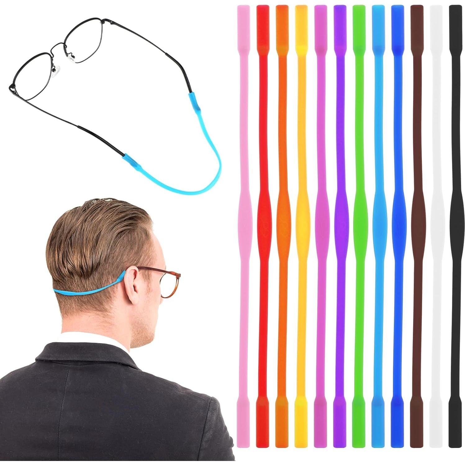 Correas de Gafas Deportivas Qianyu 12 Pcs Silicona Antideslizantes