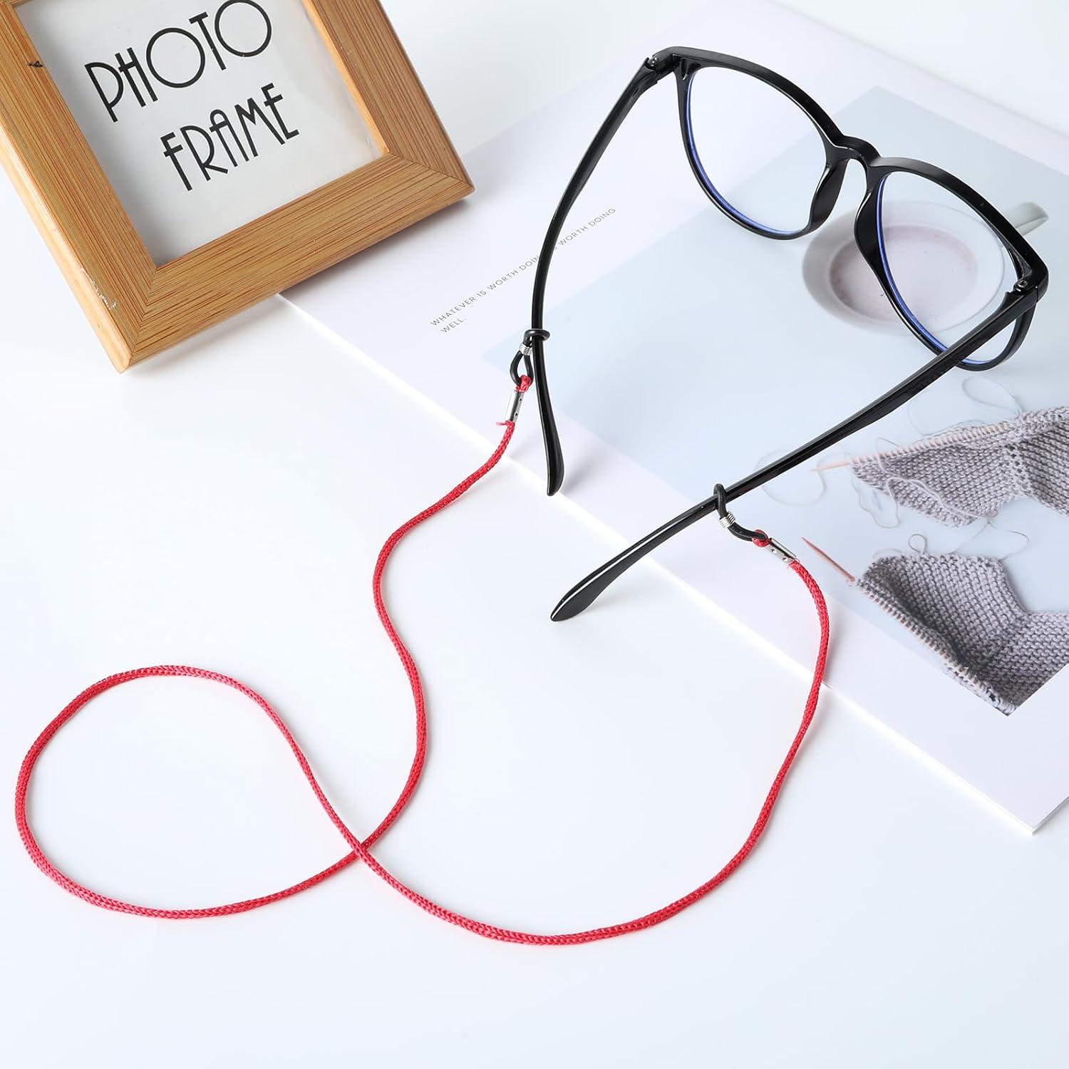 Correa para Gafas Multicolor 12 Pack Nylon Silicona 66cm