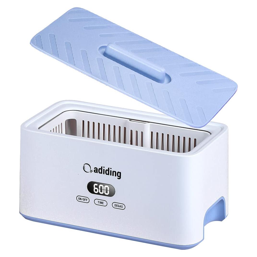 Limpiador Ultrasónico de Joyería Adiding 1000mL Azul 5 Modos