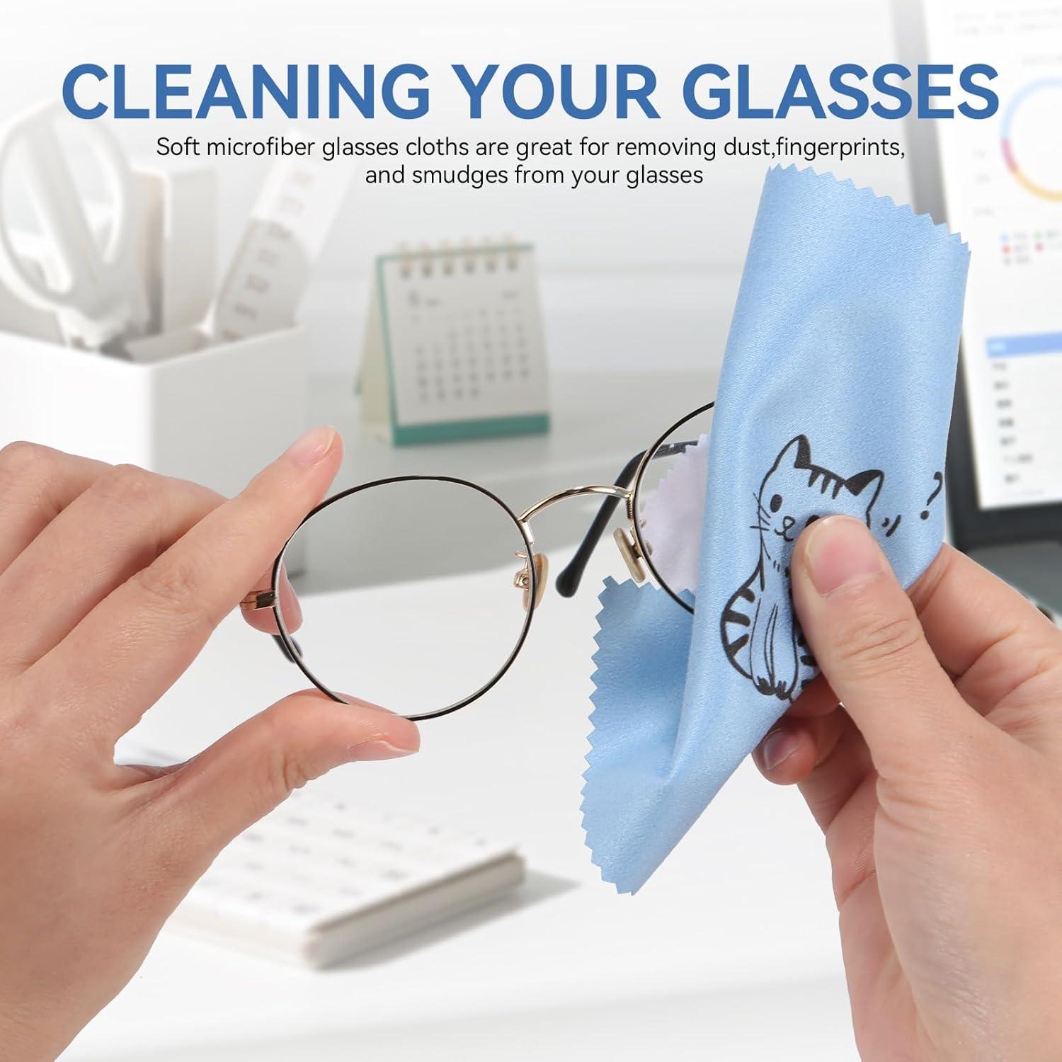 Paño de limpieza de gafas microfibra QJYJBZXCA 15x15 cm 6 piezas